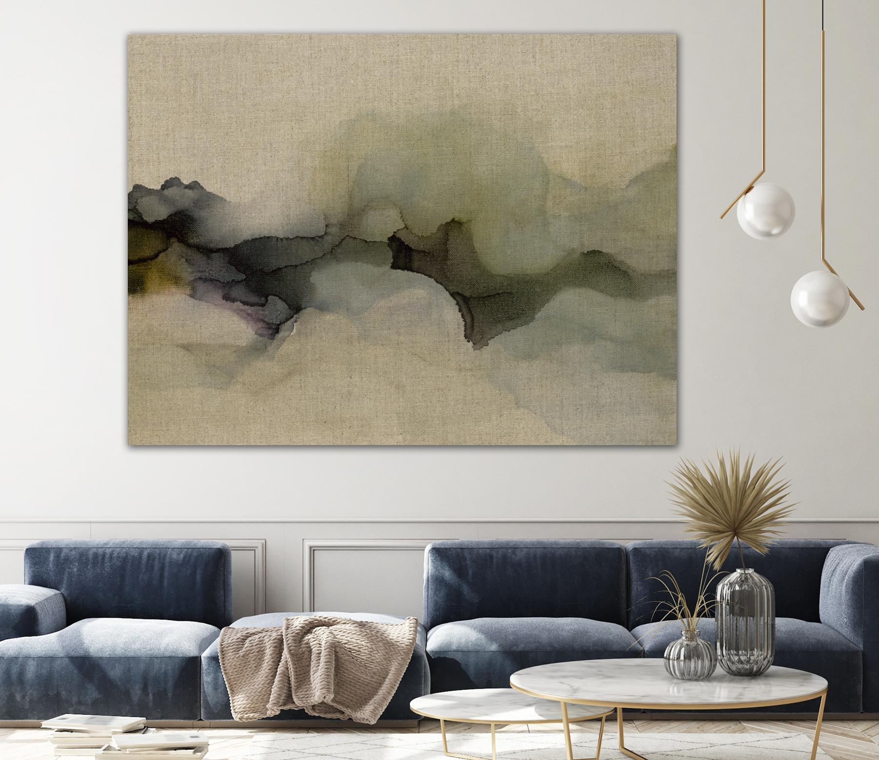 When It Rains It Pours by Kippi Leonard on GIANT ART - browns fluid abstracts