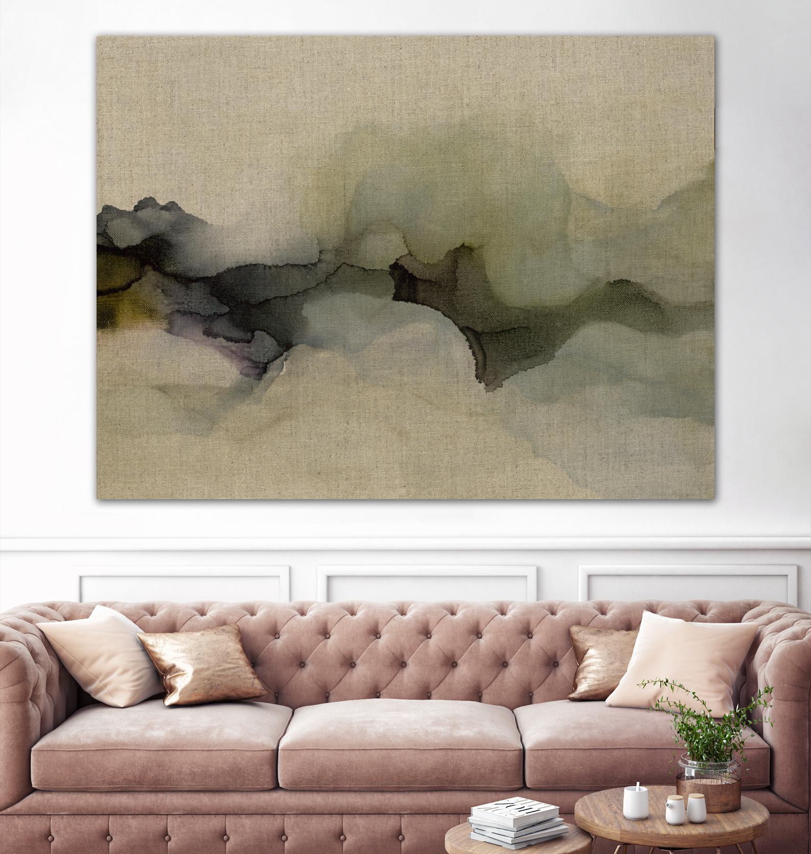 When It Rains It Pours by Kippi Leonard on GIANT ART - browns fluid abstracts