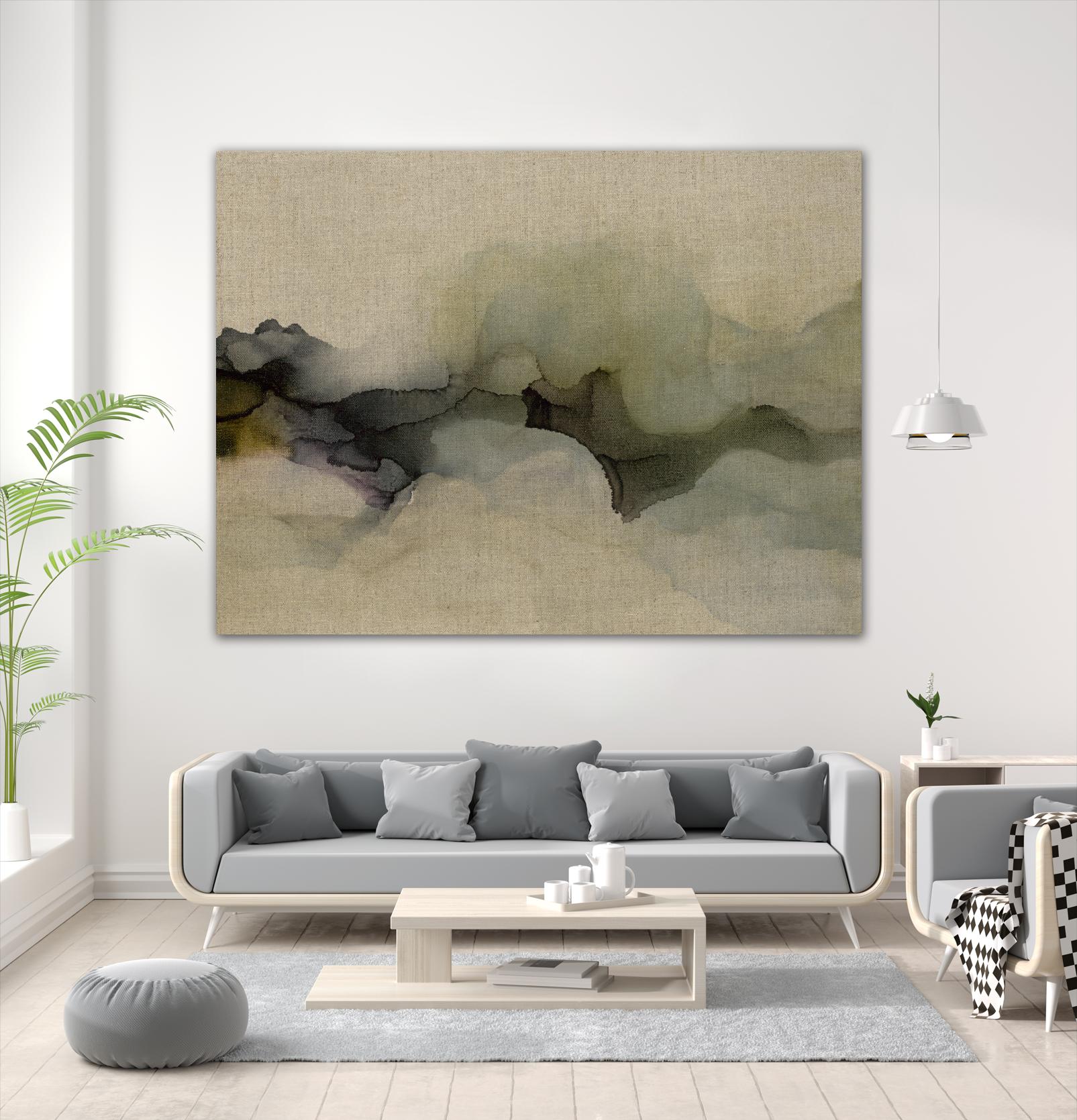 When It Rains It Pours by Kippi Leonard on GIANT ART - browns fluid abstracts