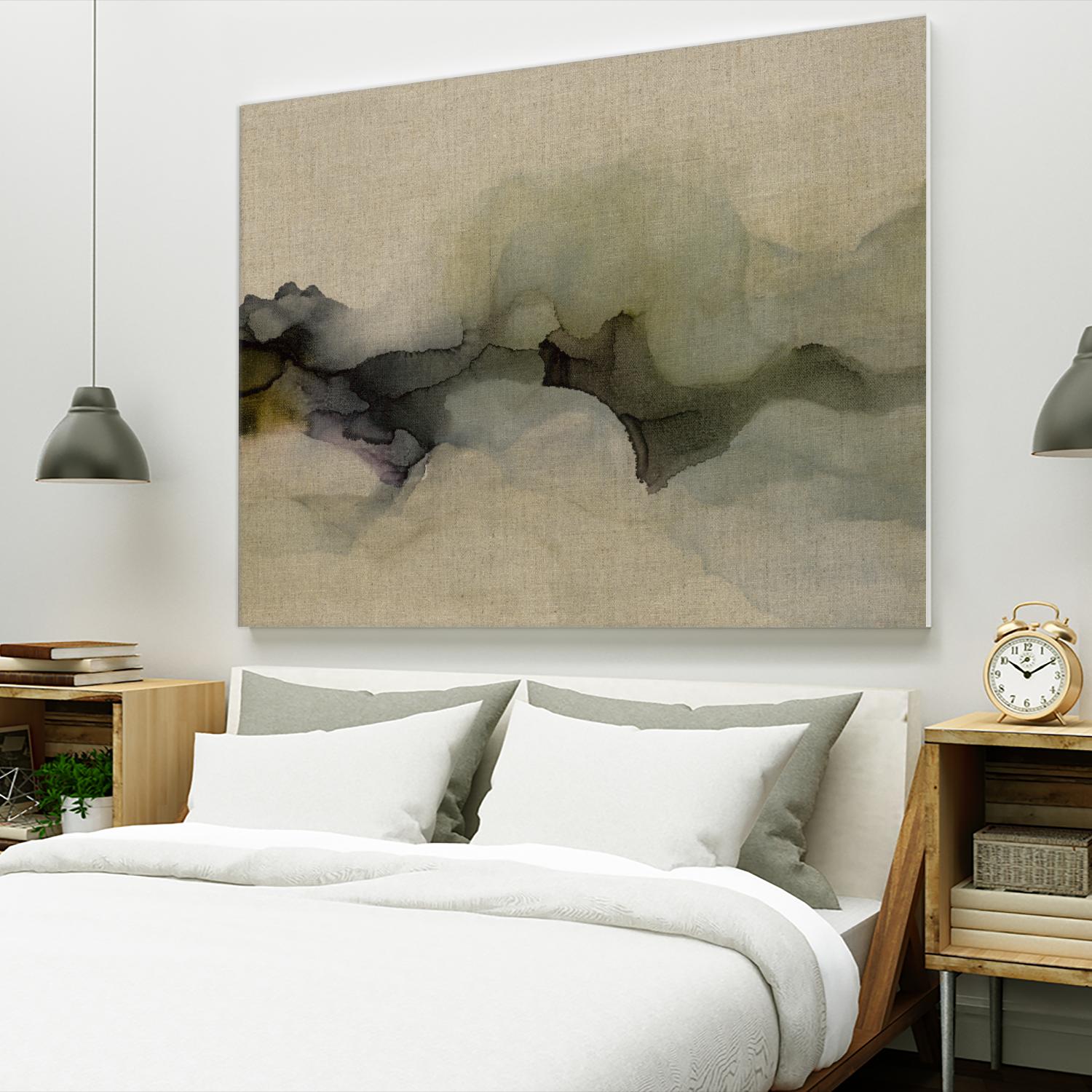 When It Rains It Pours by Kippi Leonard on GIANT ART - browns fluid abstracts