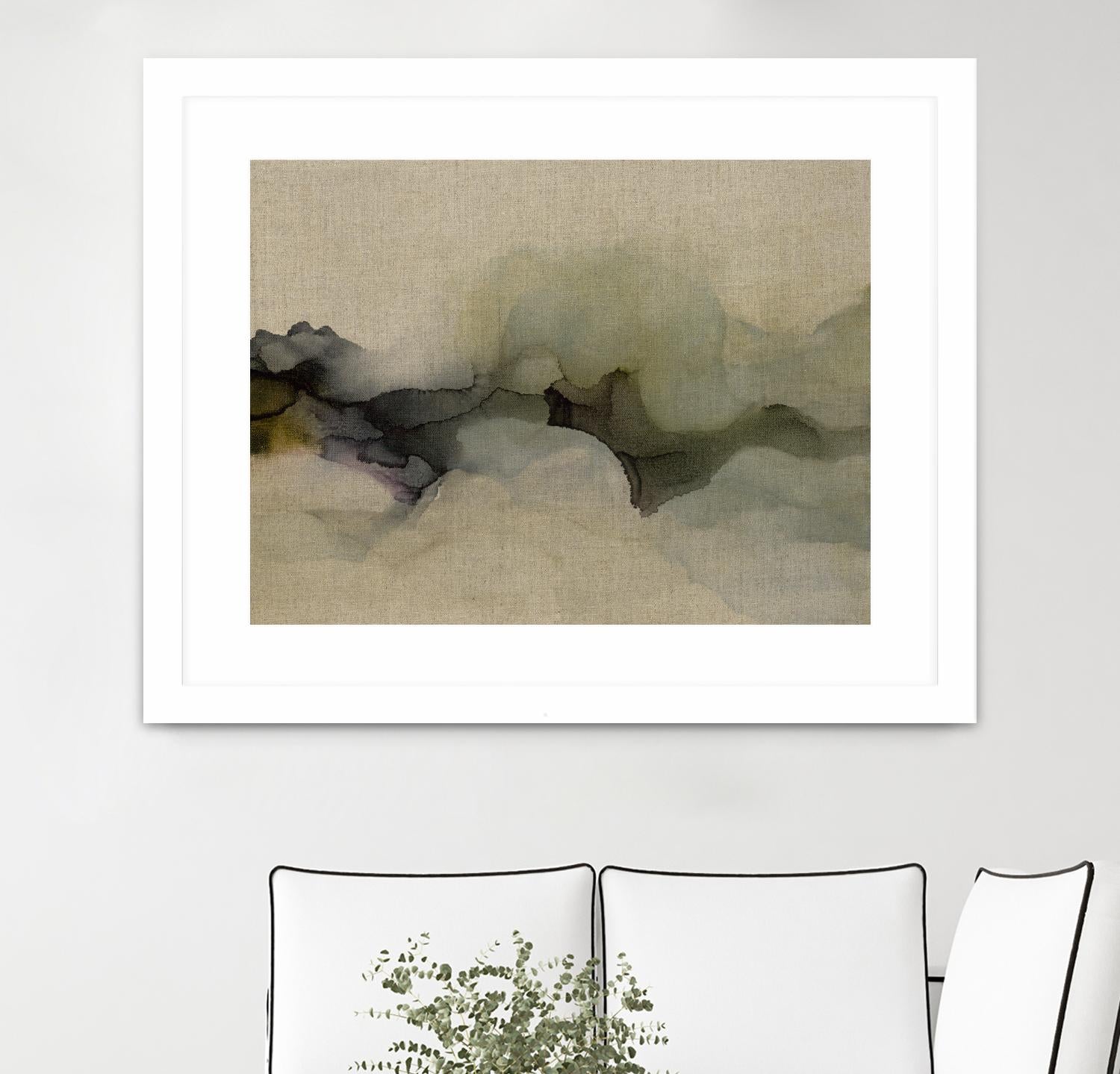 When It Rains It Pours by Kippi Leonard on GIANT ART - browns fluid abstracts