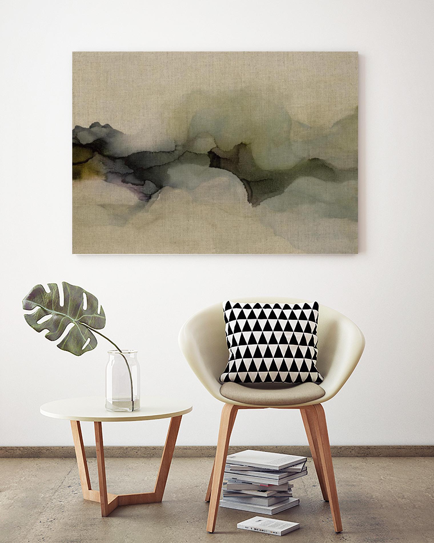 When It Rains It Pours by Kippi Leonard on GIANT ART - browns fluid abstracts