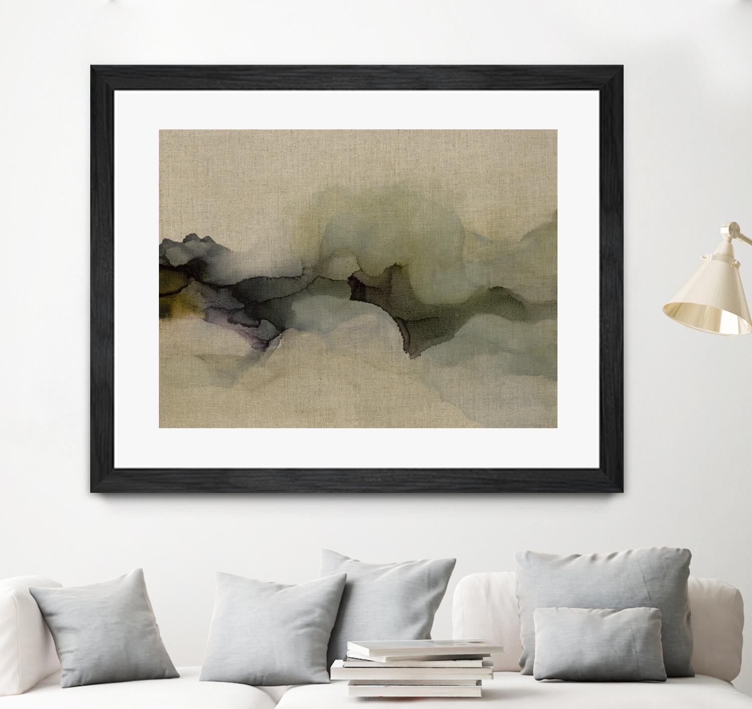 When It Rains It Pours by Kippi Leonard on GIANT ART - browns fluid abstracts