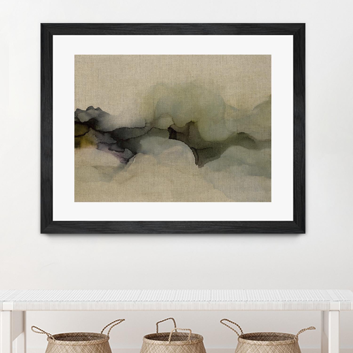 When It Rains It Pours by Kippi Leonard on GIANT ART - browns fluid abstracts