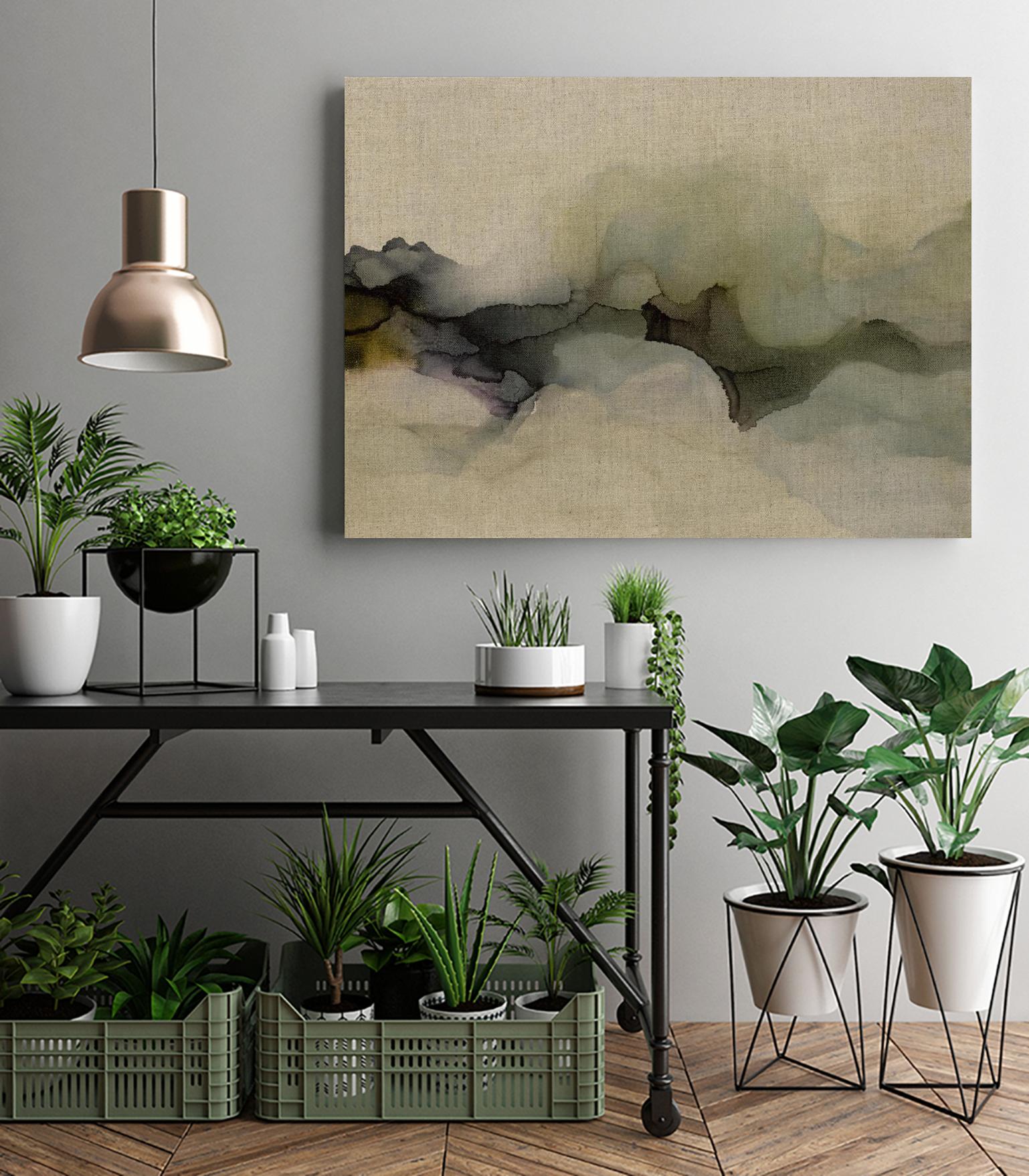 When It Rains It Pours by Kippi Leonard on GIANT ART - browns fluid abstracts