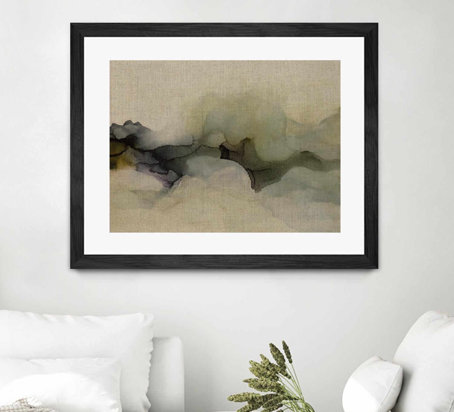 When It Rains It Pours by Kippi Leonard on GIANT ART - browns fluid abstracts