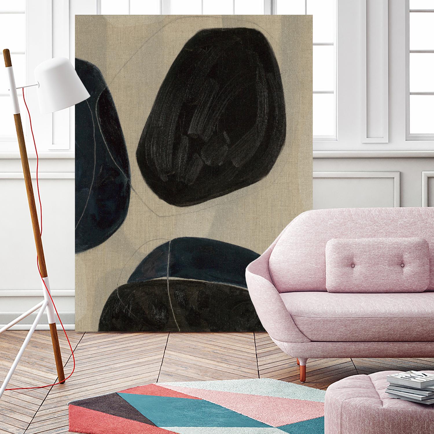 Gravity II by Kippi Leonard on GIANT ART - blacks organic shapes