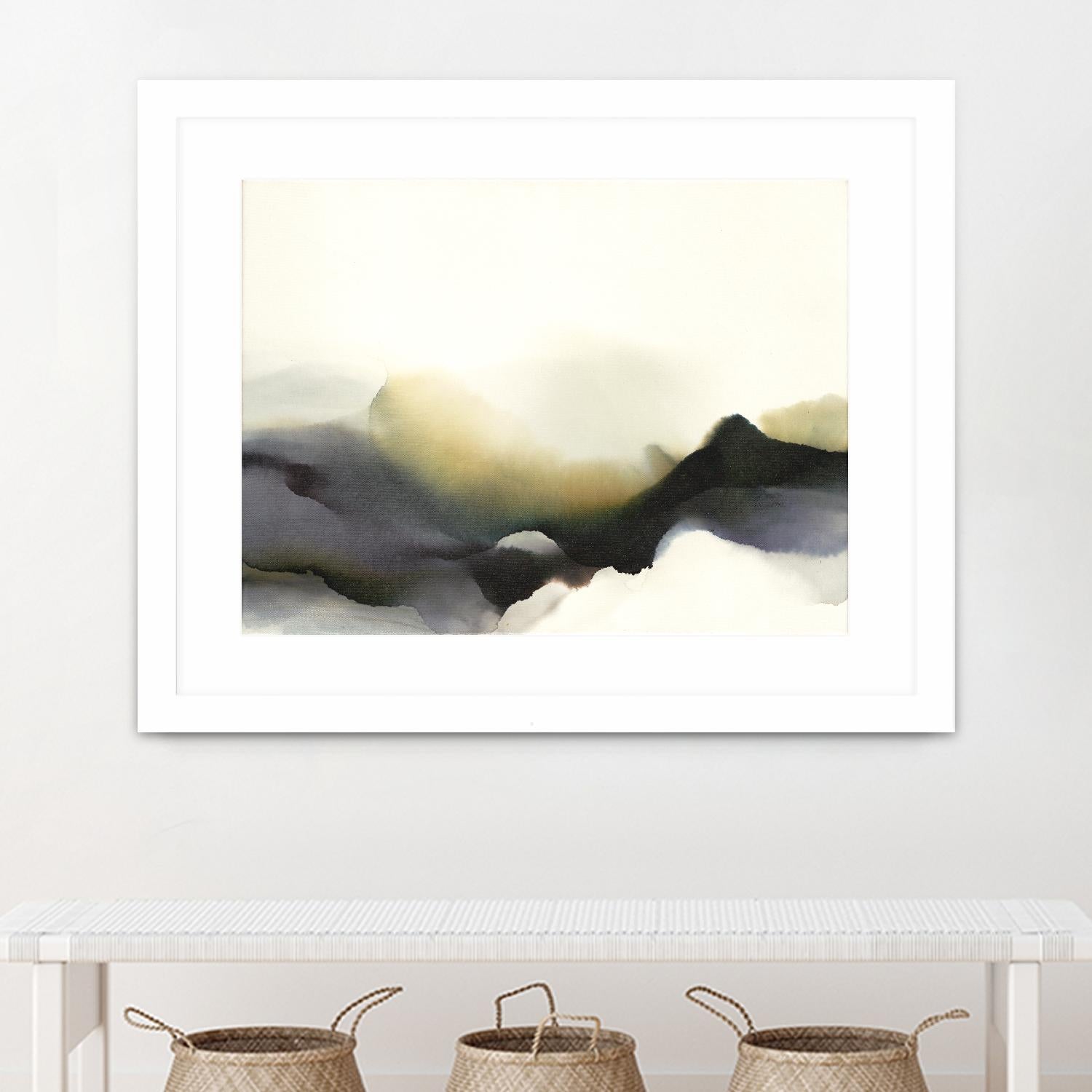 Lose Yourself to the Groove by Kippi Leonard on GIANT ART - green watercolour