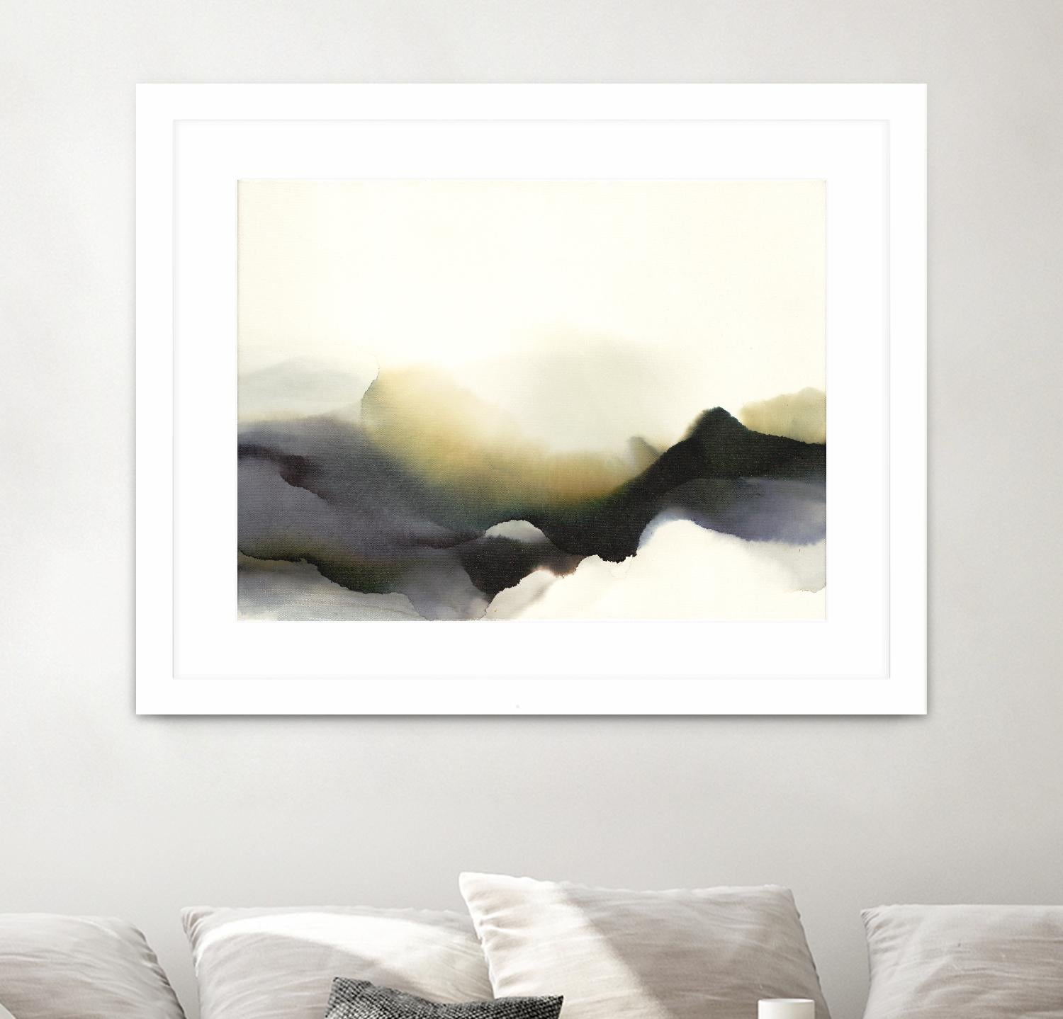 Lose Yourself to the Groove by Kippi Leonard on GIANT ART - green watercolour