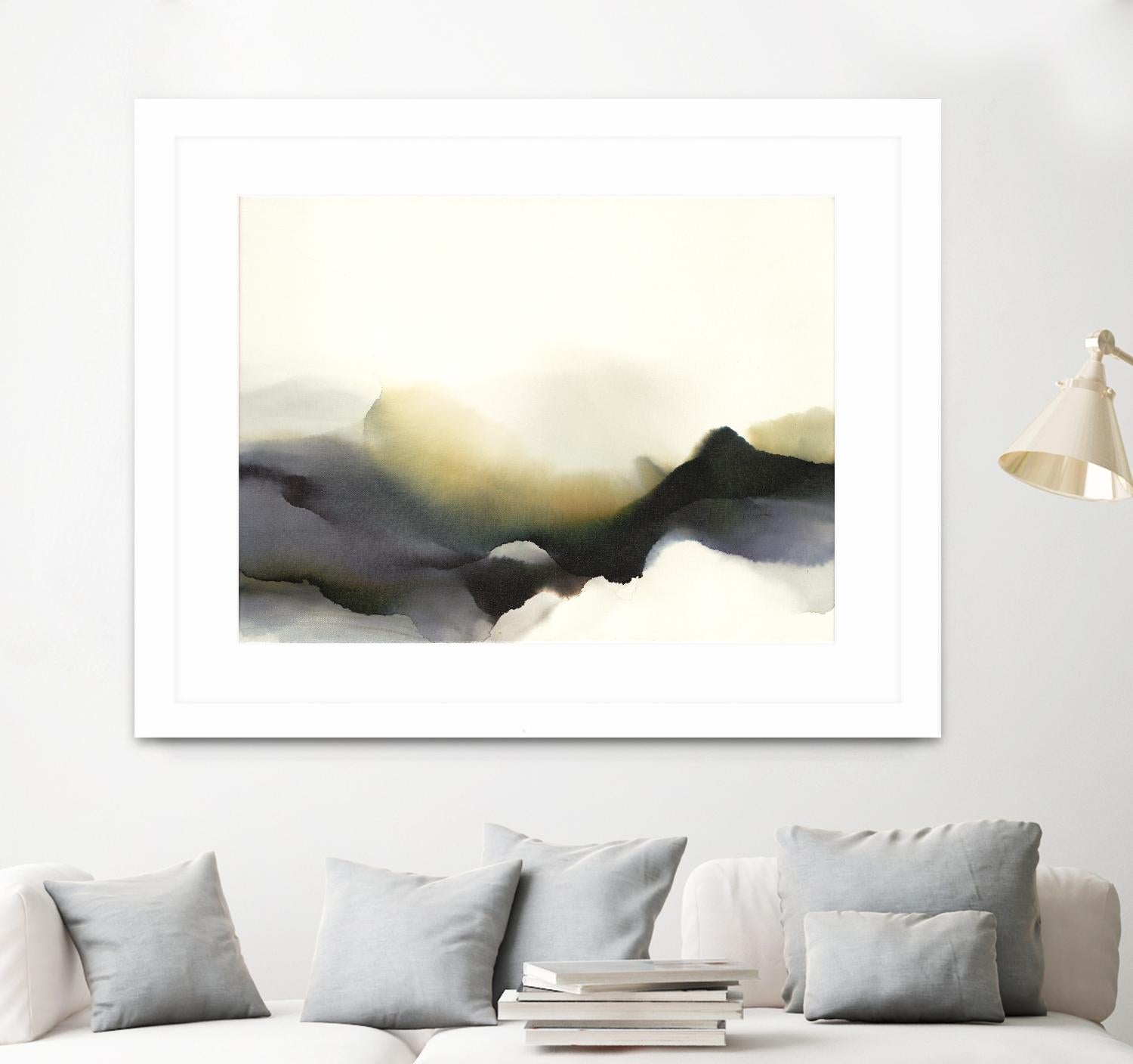 Lose Yourself to the Groove by Kippi Leonard on GIANT ART - green watercolour