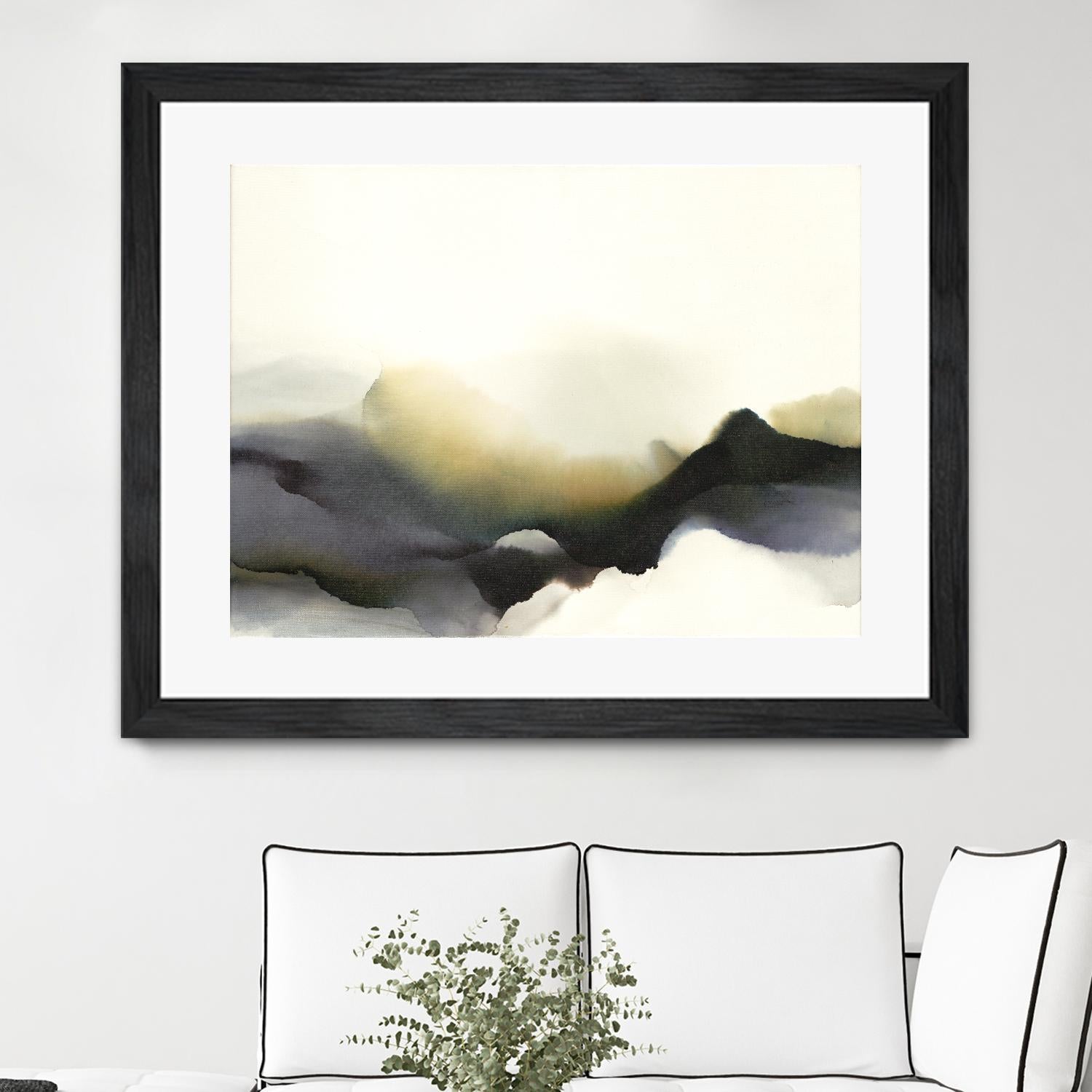 Lose Yourself to the Groove by Kippi Leonard on GIANT ART - green watercolour