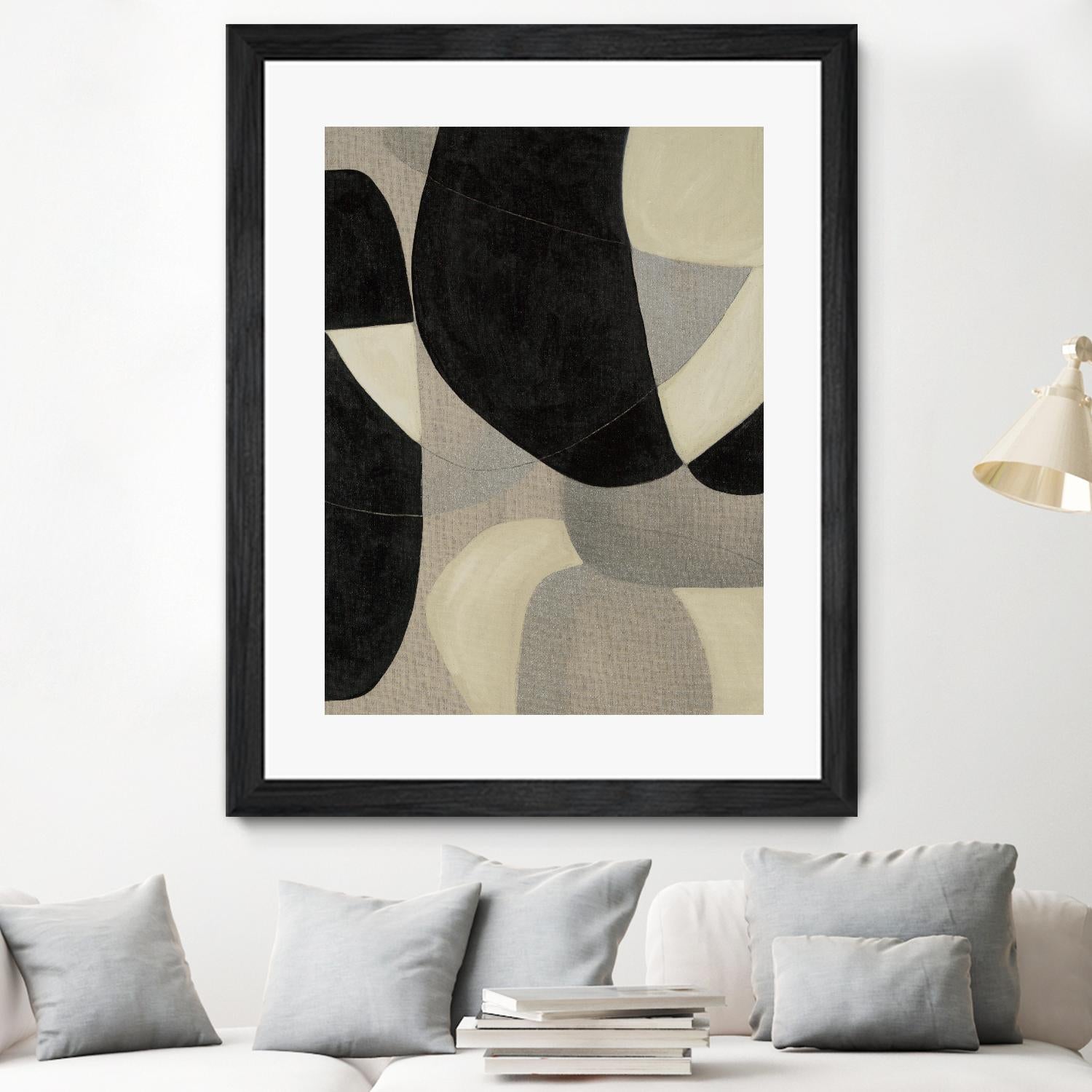 Gravity IV by Kippi Leonard on GIANT ART - blacks organic shapes
