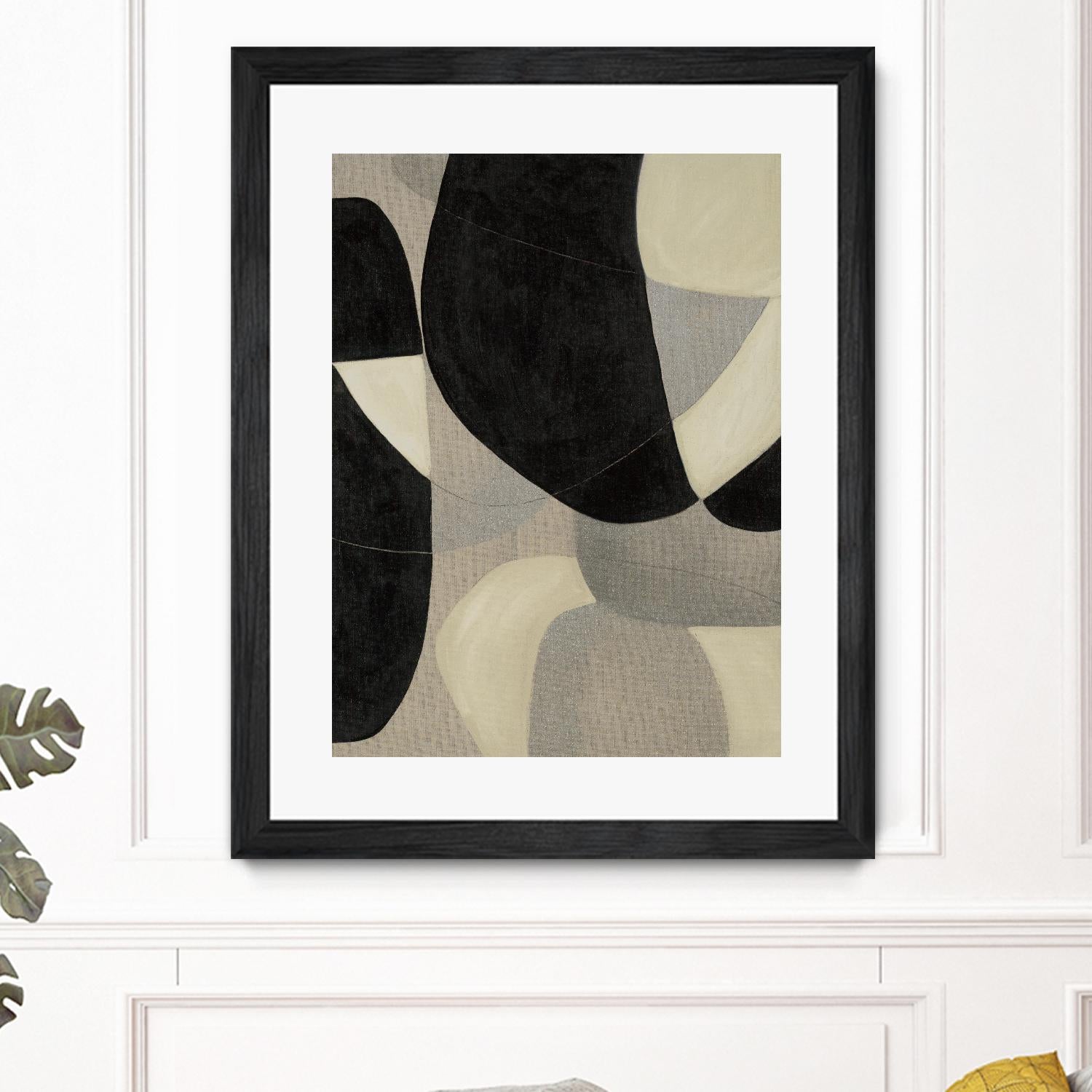 Gravity IV by Kippi Leonard on GIANT ART - blacks organic shapes