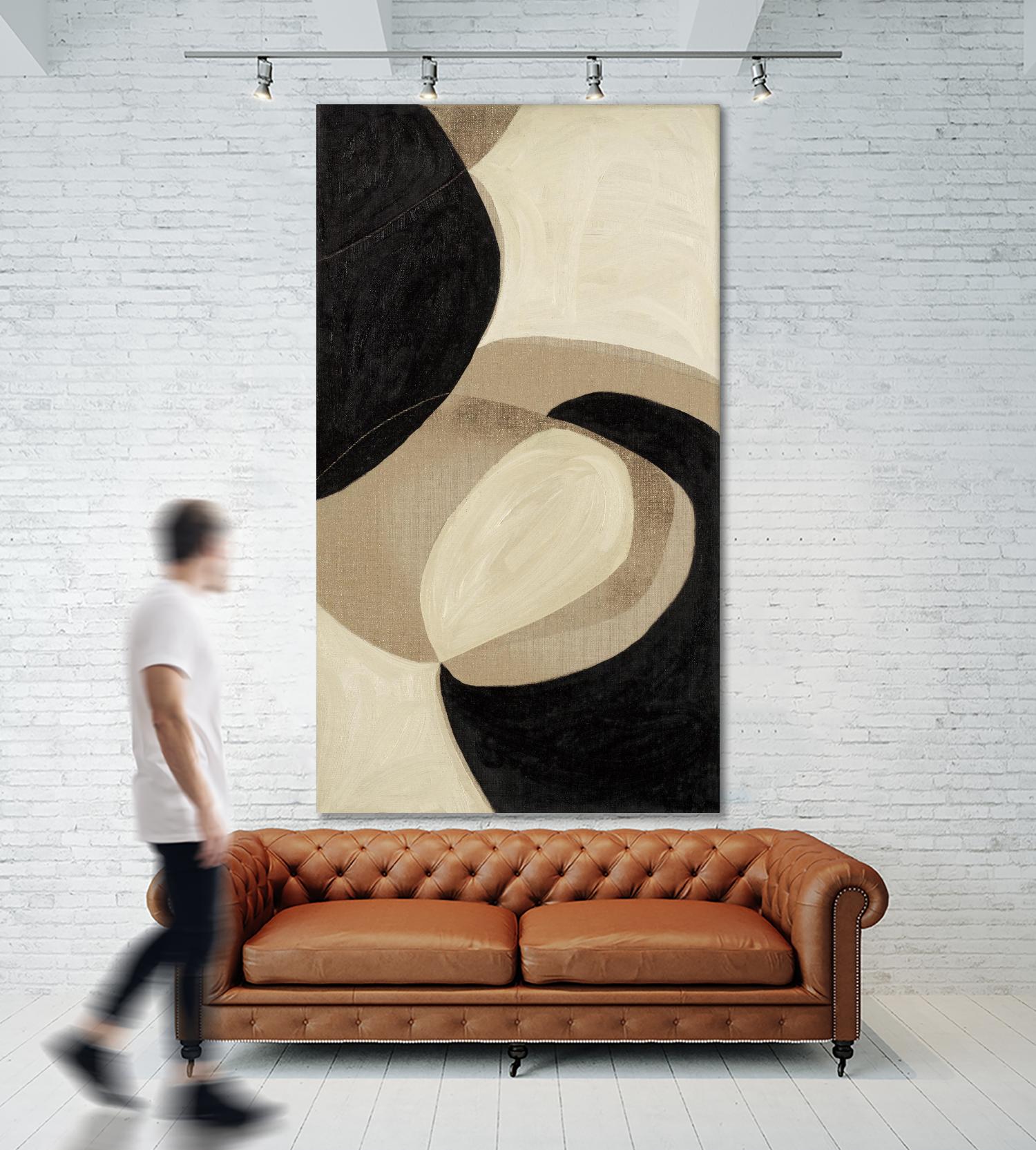 Attraction II by Kippi Leonard on GIANT ART - blacks organic shapes