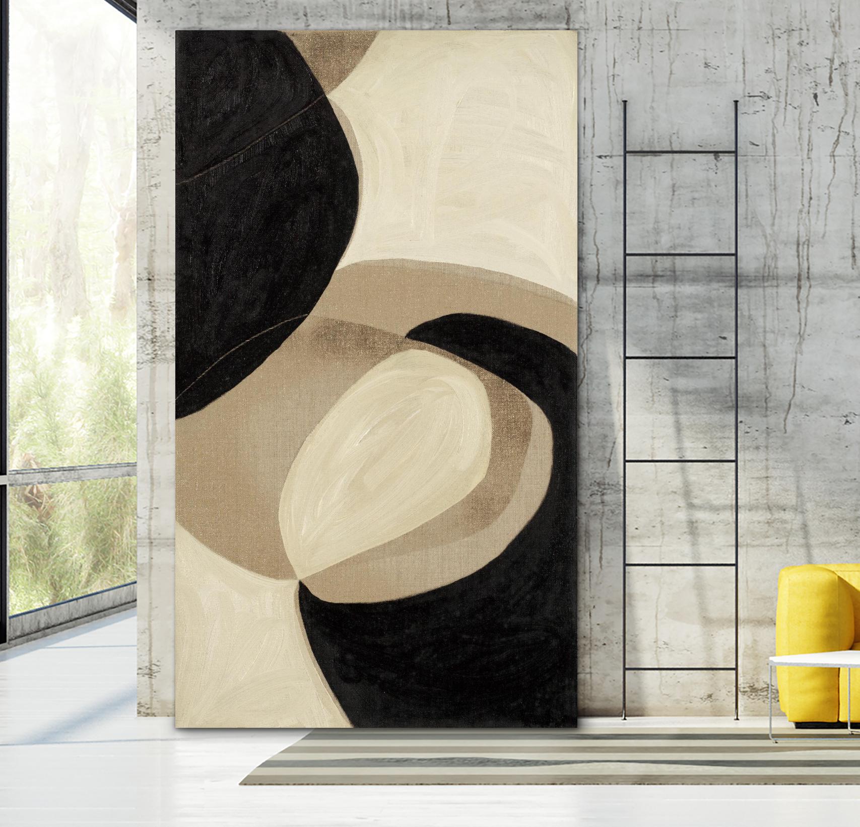 Attraction II by Kippi Leonard on GIANT ART - blacks organic shapes