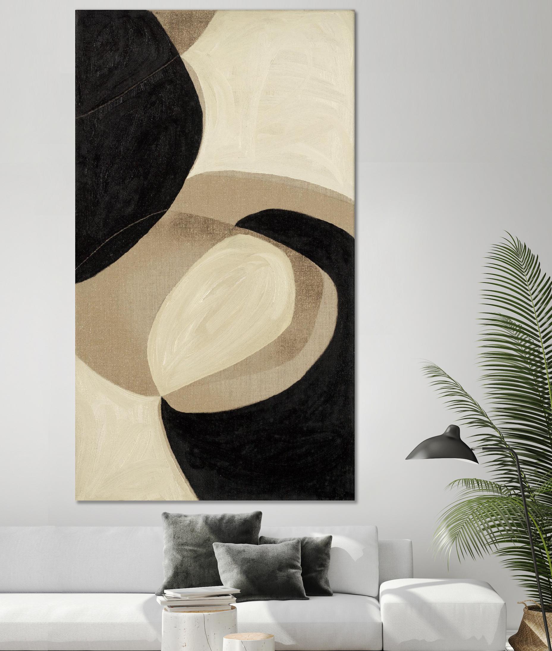 Attraction II by Kippi Leonard on GIANT ART - blacks organic shapes