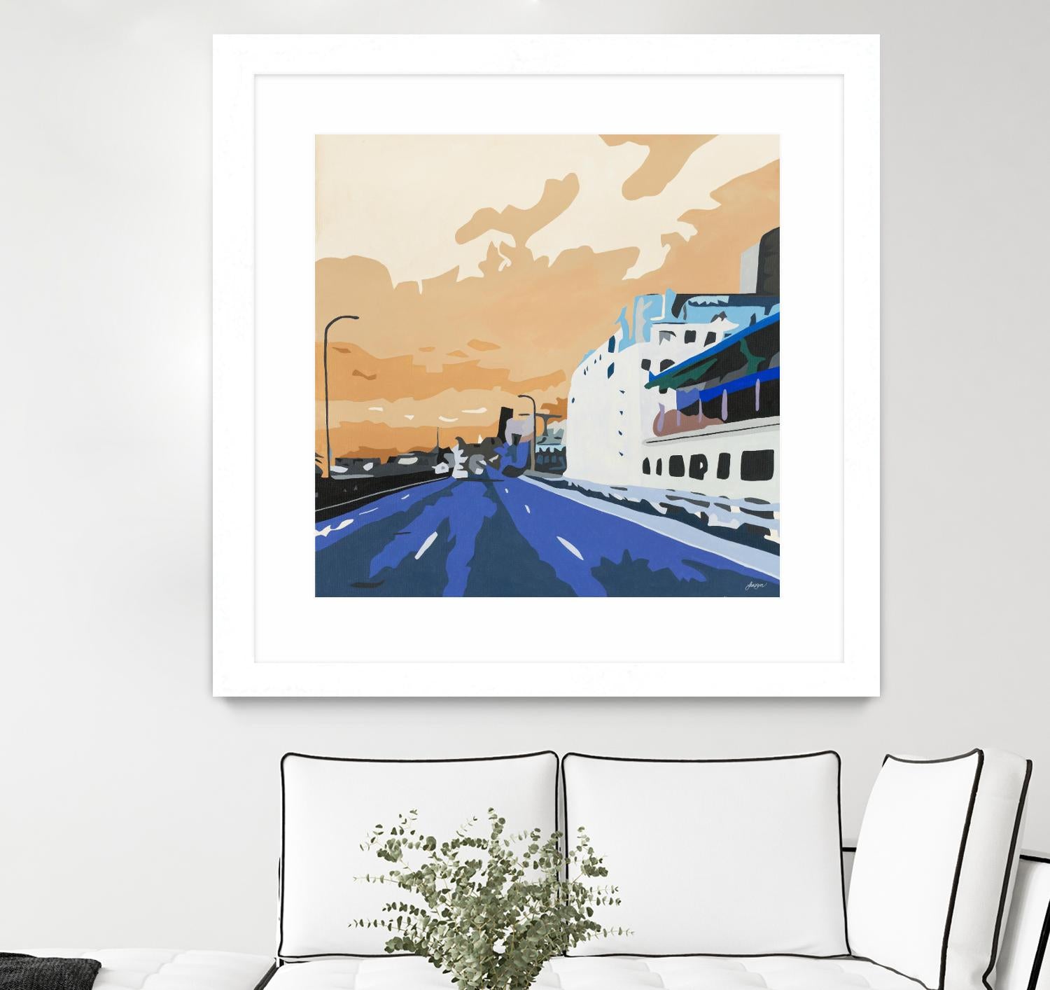 Viaduct Ghosts by Beth Ann Lawson on GIANT ART - blues cityscapes city