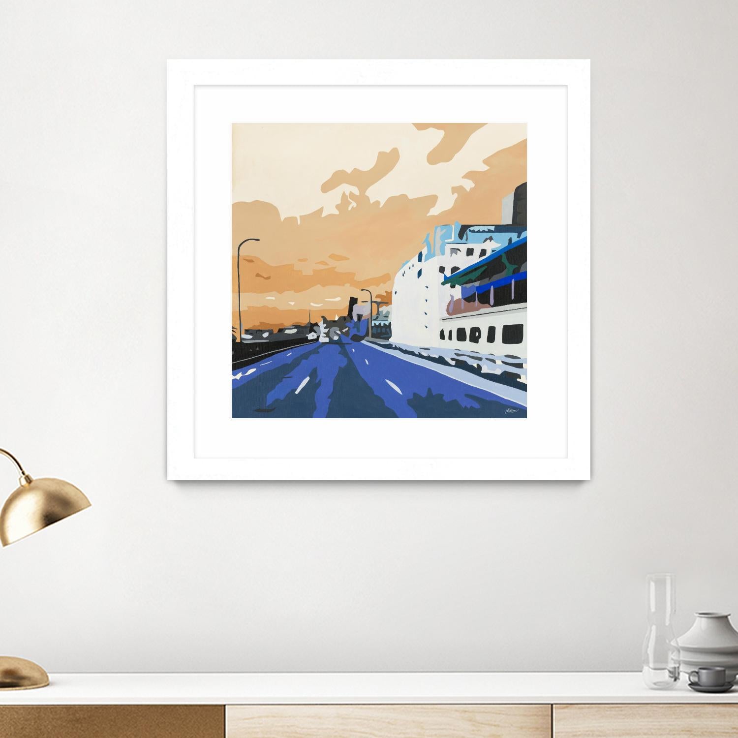 Viaduct Ghosts by Beth Ann Lawson on GIANT ART - blues cityscapes city