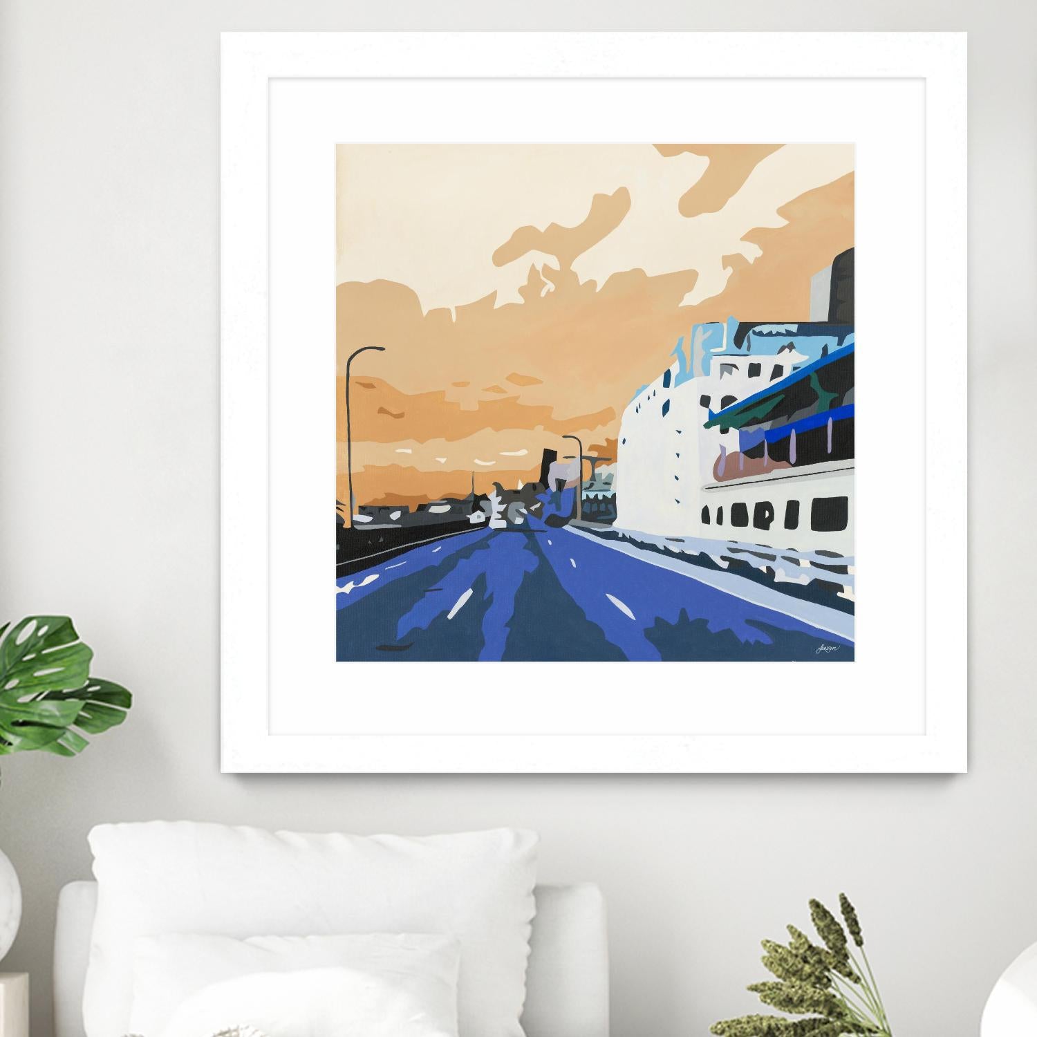 Viaduct Ghosts by Beth Ann Lawson on GIANT ART - blues cityscapes city