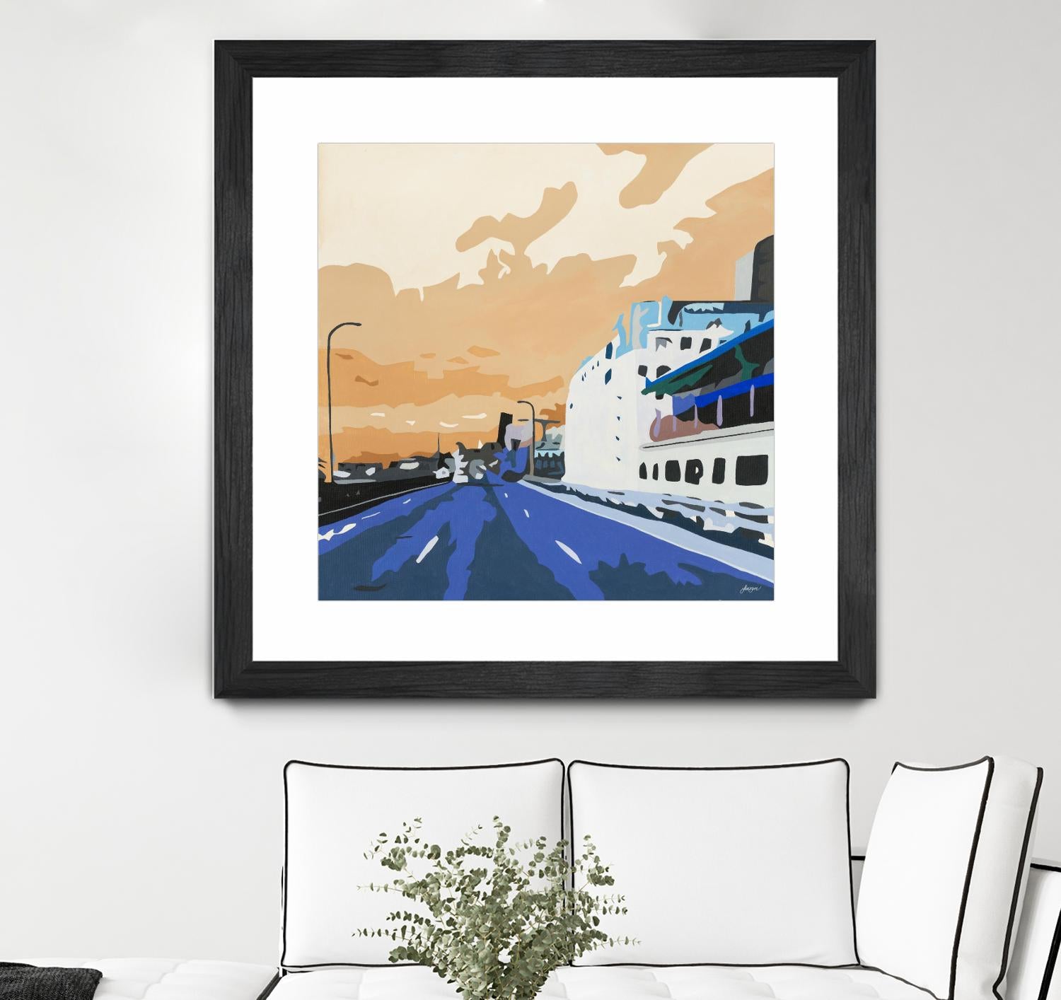 Viaduct Ghosts by Beth Ann Lawson on GIANT ART - blues cityscapes city