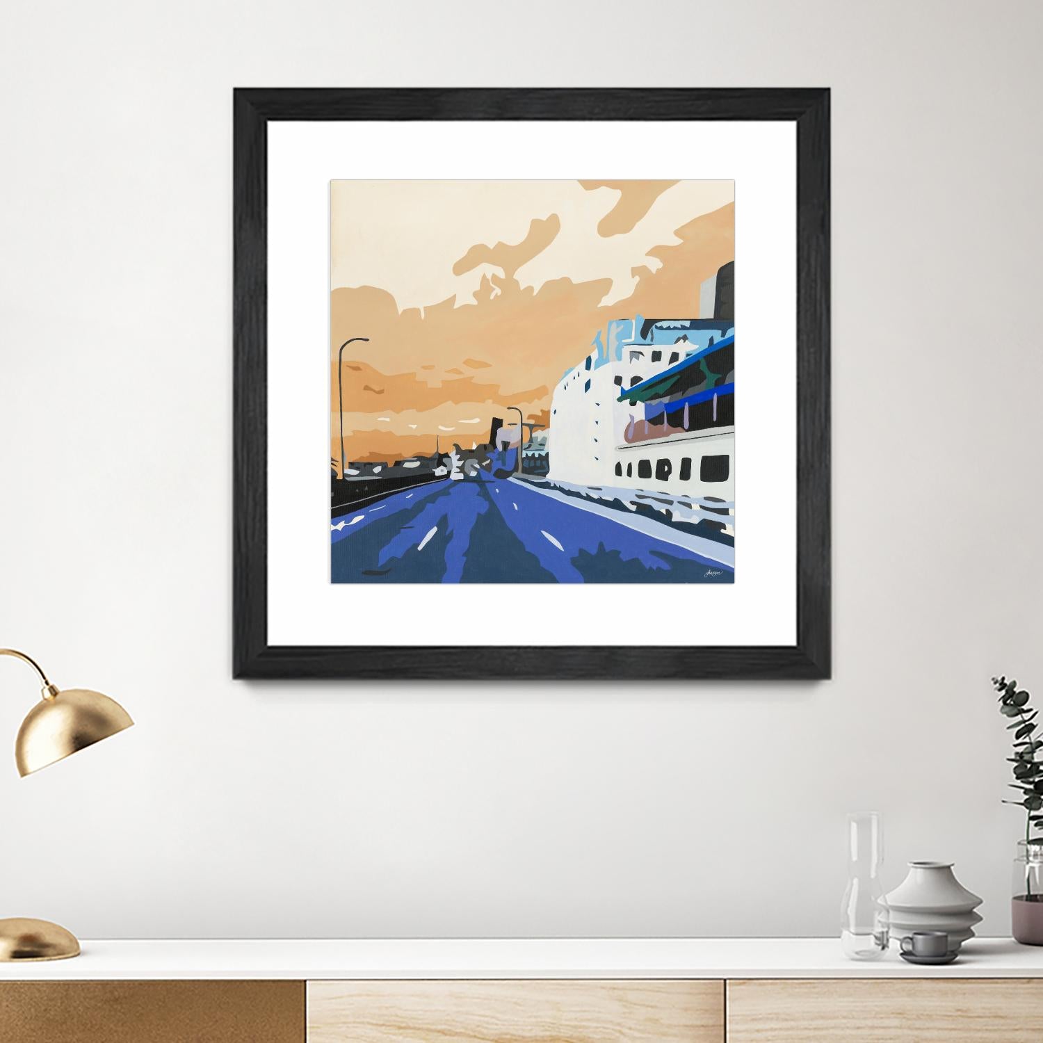 Viaduct Ghosts by Beth Ann Lawson on GIANT ART - blues cityscapes city