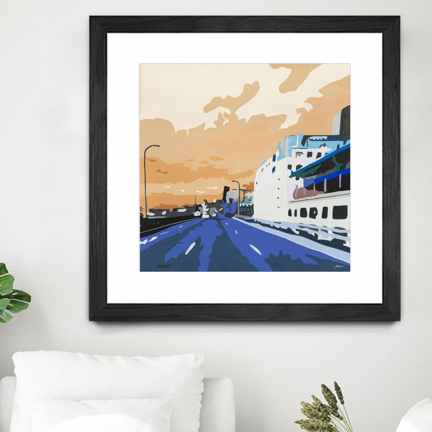 Viaduct Ghosts by Beth Ann Lawson on GIANT ART - blues cityscapes city