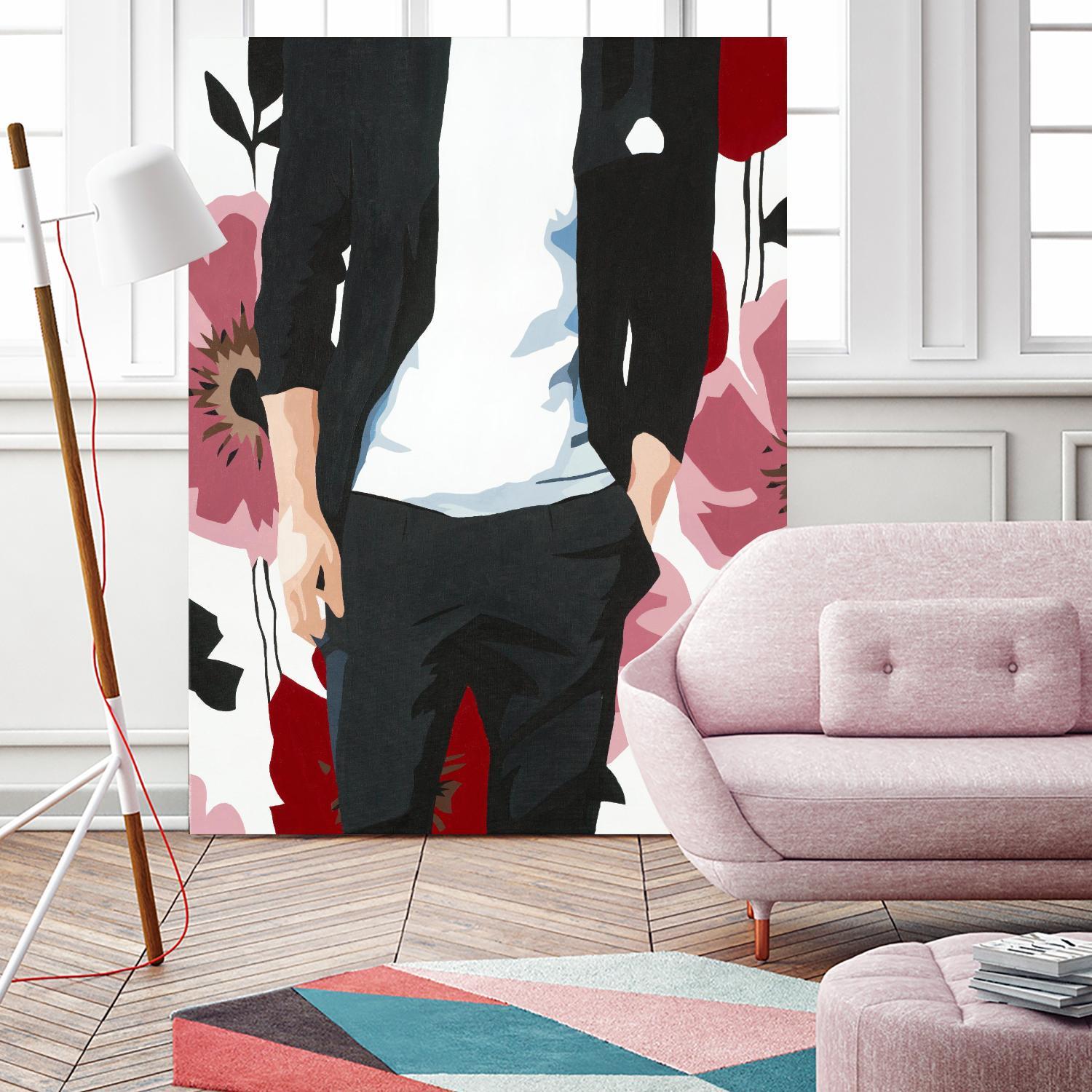 Mr. Right #2 by Beth Ann Lawson on GIANT ART - black figurative fashion