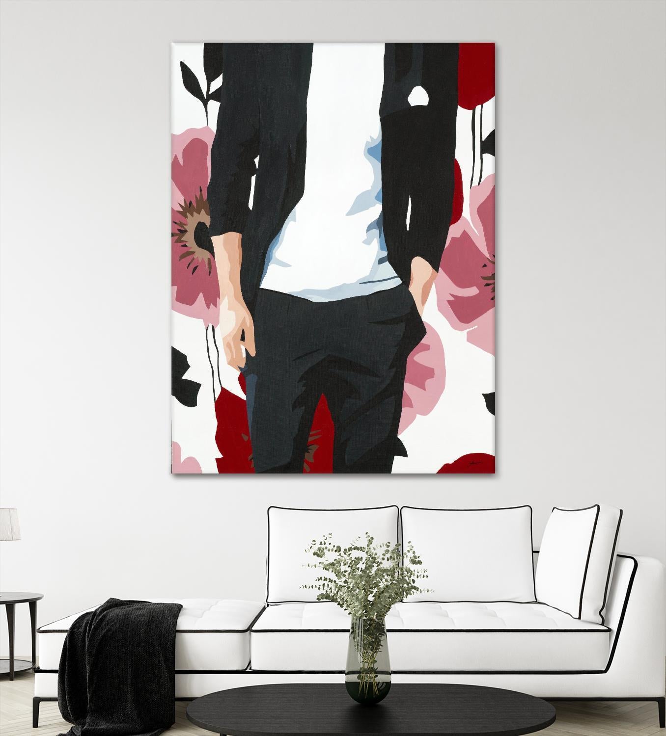 Mr. Right #2 by Beth Ann Lawson on GIANT ART - black figurative fashion