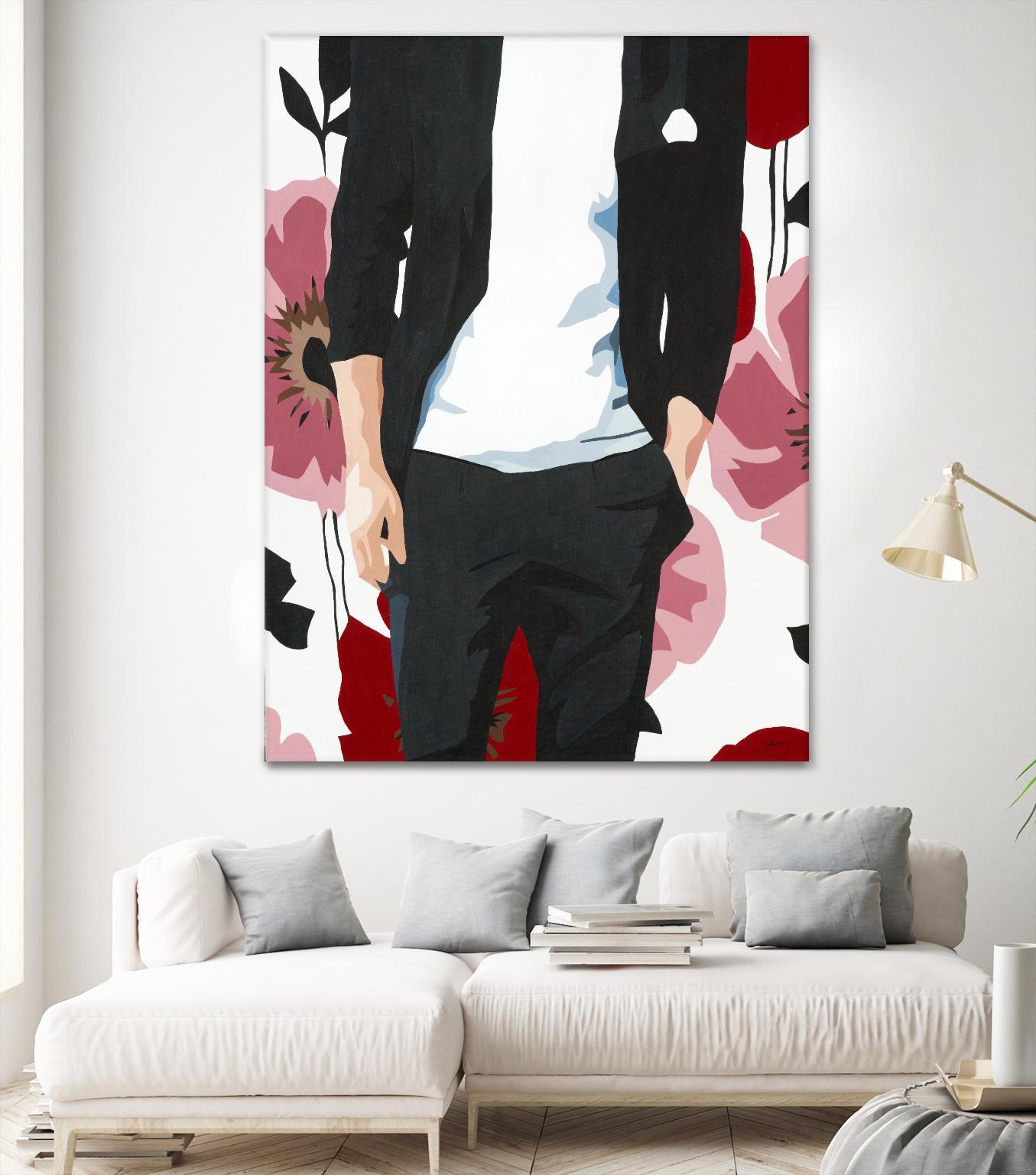 Mr. Right #2 by Beth Ann Lawson on GIANT ART - black figurative fashion