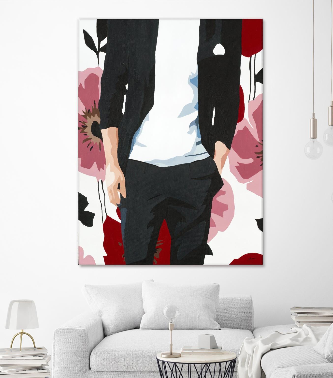 Mr. Right #2 by Beth Ann Lawson on GIANT ART - black figurative fashion