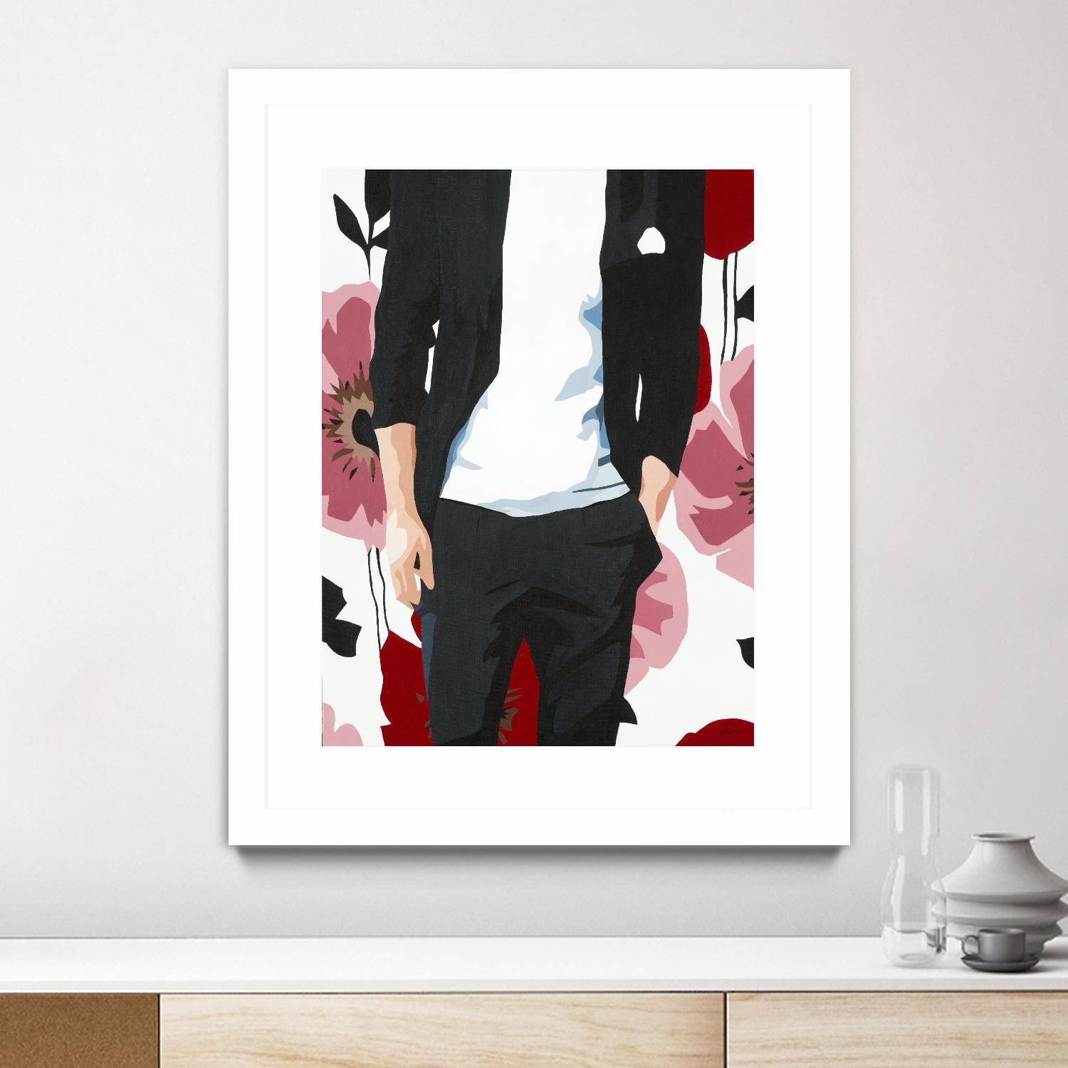 Mr. Right #2 by Beth Ann Lawson on GIANT ART - black figurative fashion