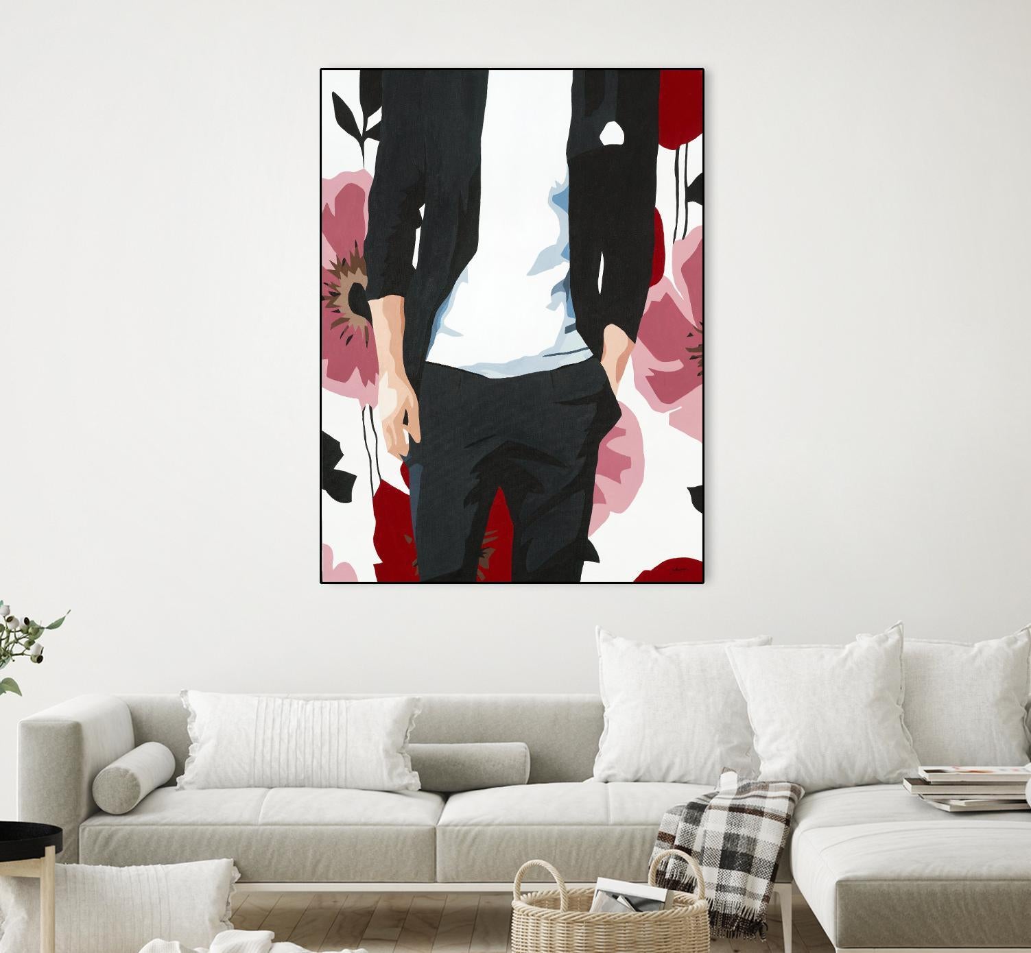 Mr. Right #2 by Beth Ann Lawson on GIANT ART - black figurative fashion