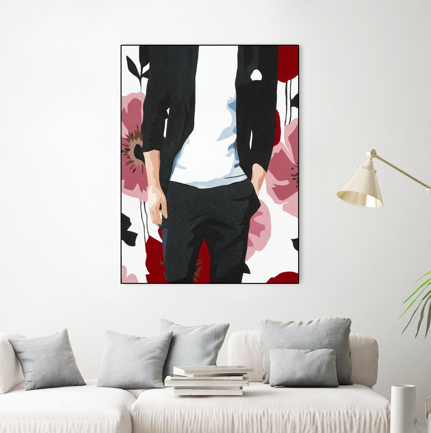 Mr. Right #2 by Beth Ann Lawson on GIANT ART - black figurative fashion