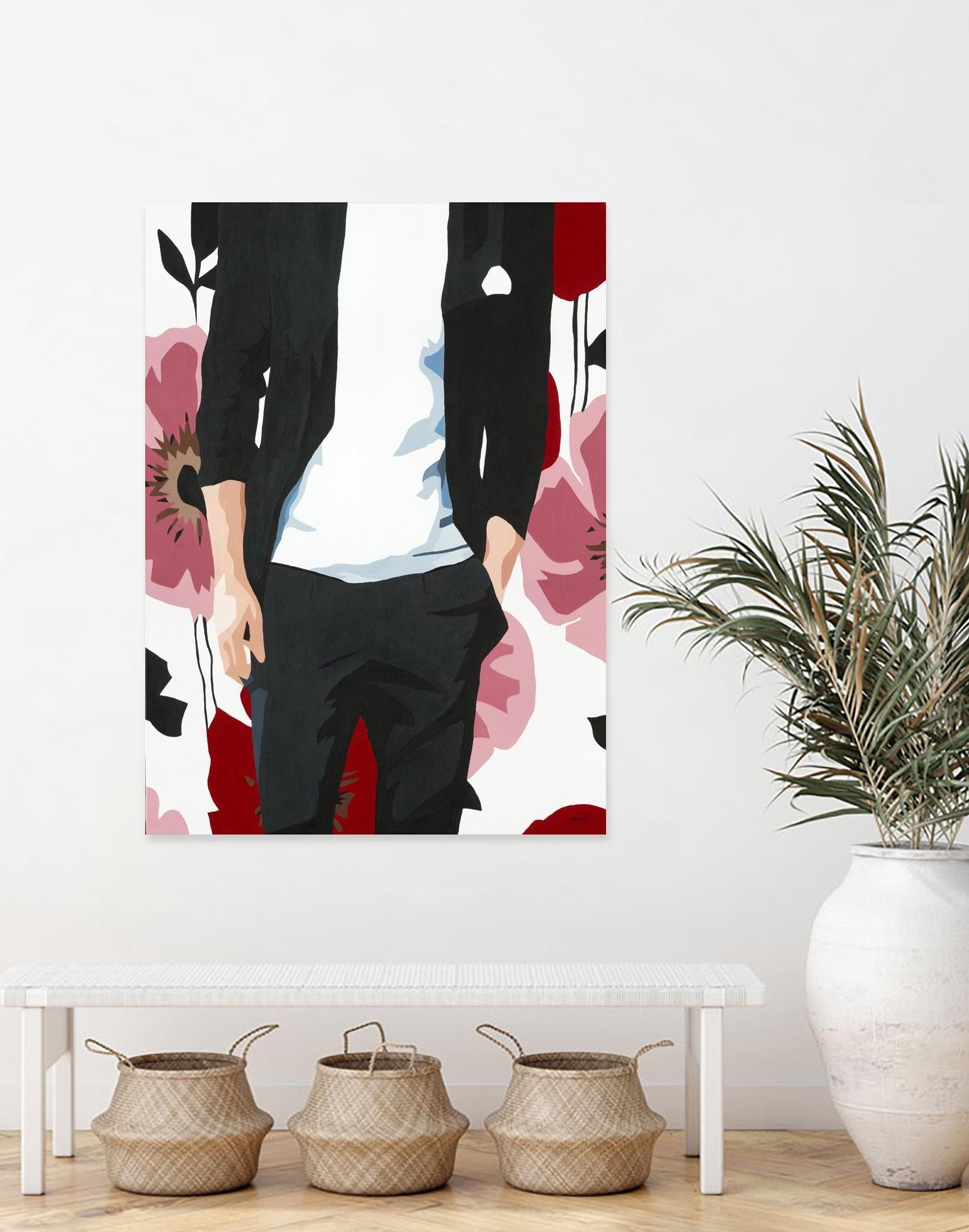 Mr. Right #2 by Beth Ann Lawson on GIANT ART - black figurative fashion