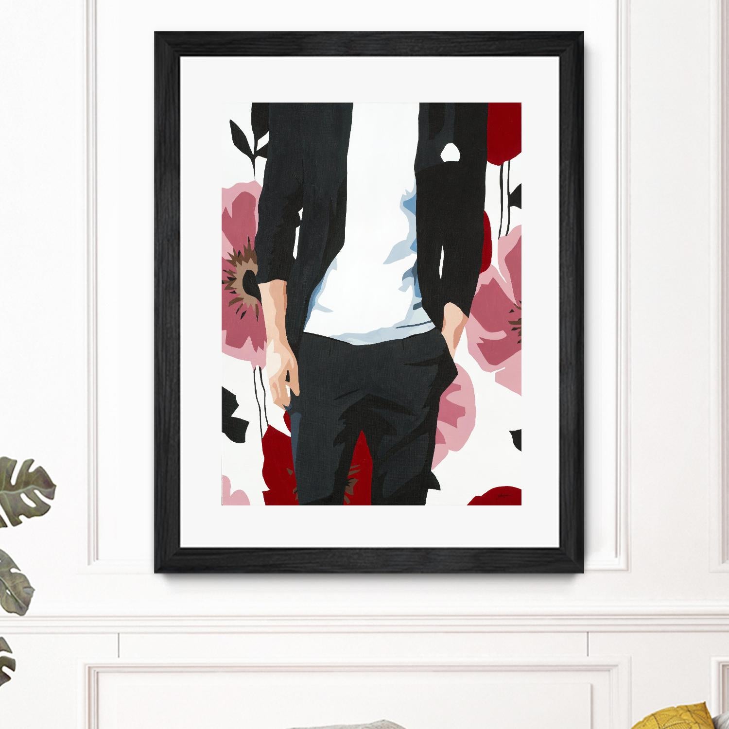 Mr. Right #2 by Beth Ann Lawson on GIANT ART - black figurative fashion