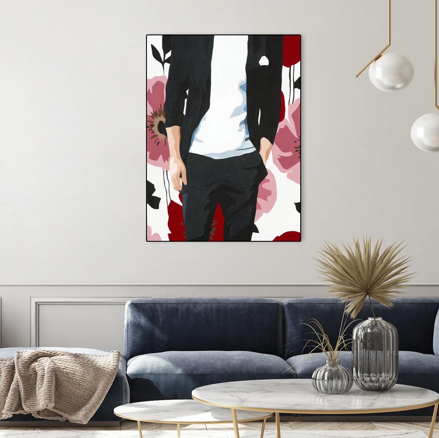 Mr. Right #2 by Beth Ann Lawson on GIANT ART - black figurative fashion