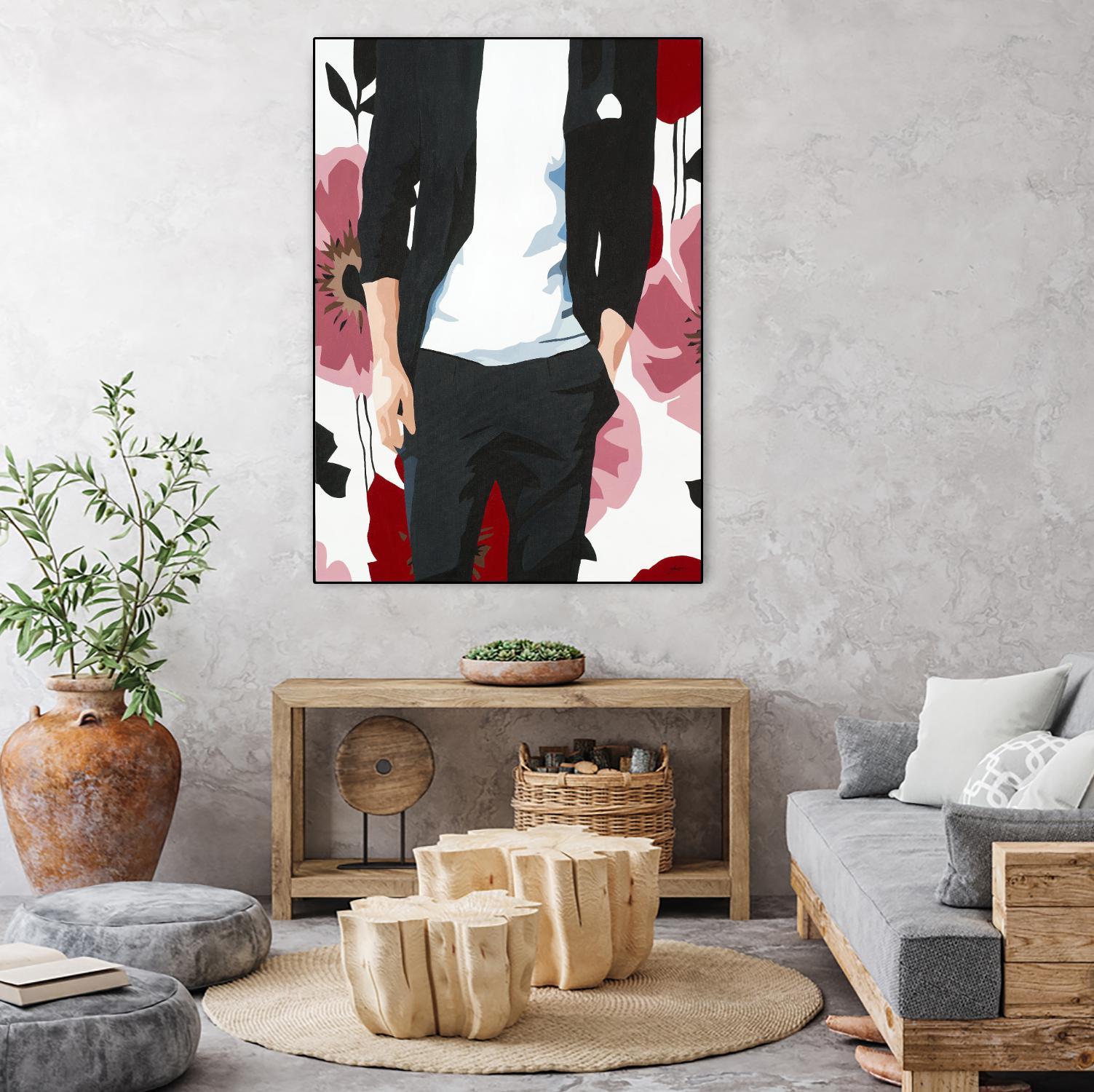 Mr. Right #2 by Beth Ann Lawson on GIANT ART - black figurative fashion