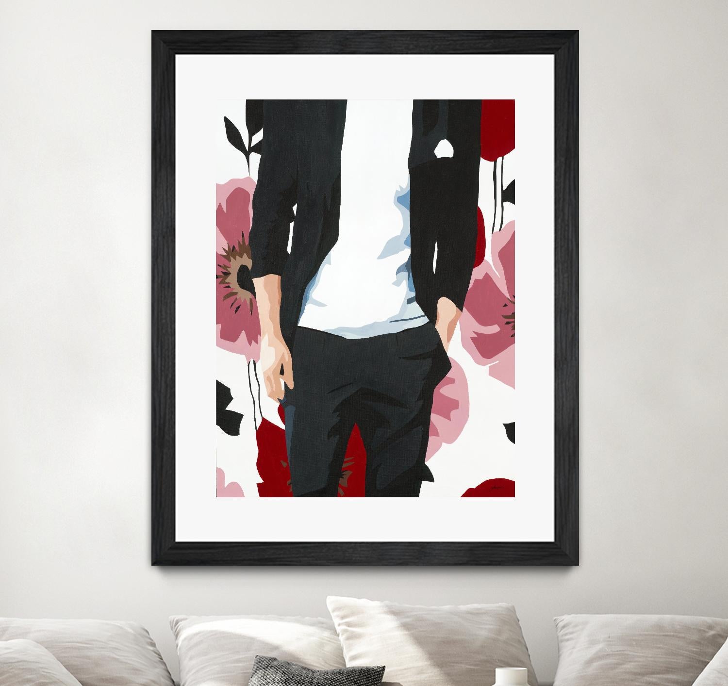 Mr. Right #2 by Beth Ann Lawson on GIANT ART - black figurative fashion