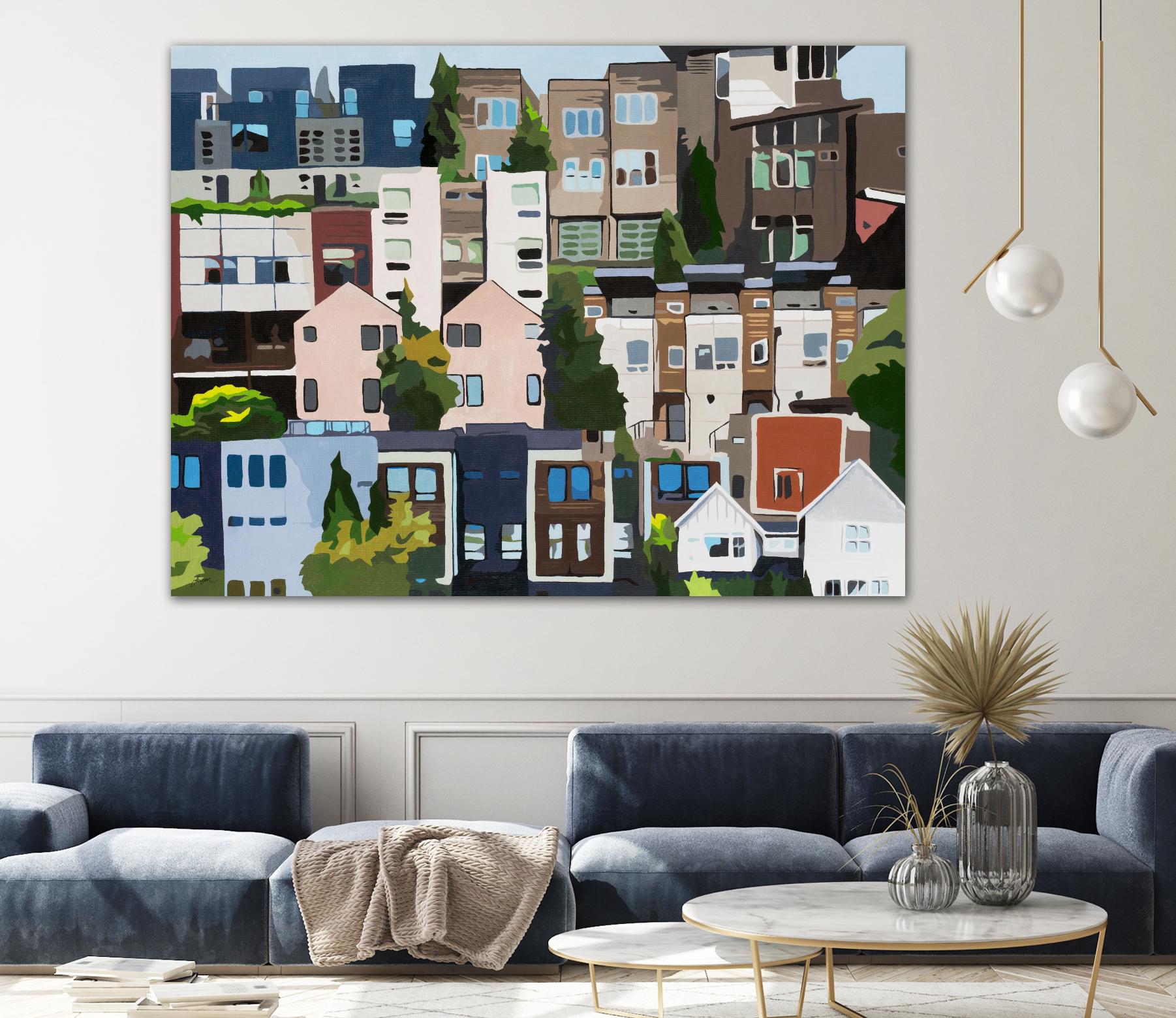 SoundHouse by Beth Ann Lawson on GIANT ART - grays cityscapes neighborhood