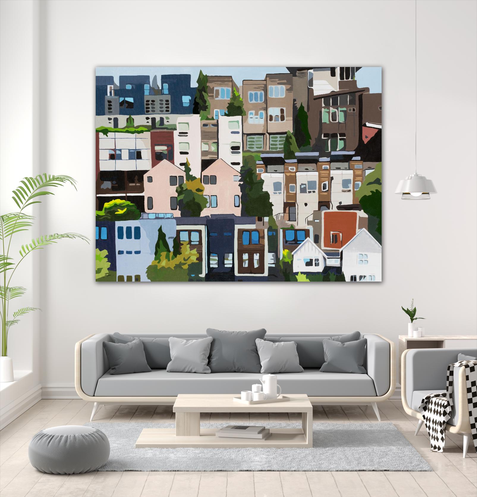 SoundHouse by Beth Ann Lawson on GIANT ART - grays cityscapes neighborhood