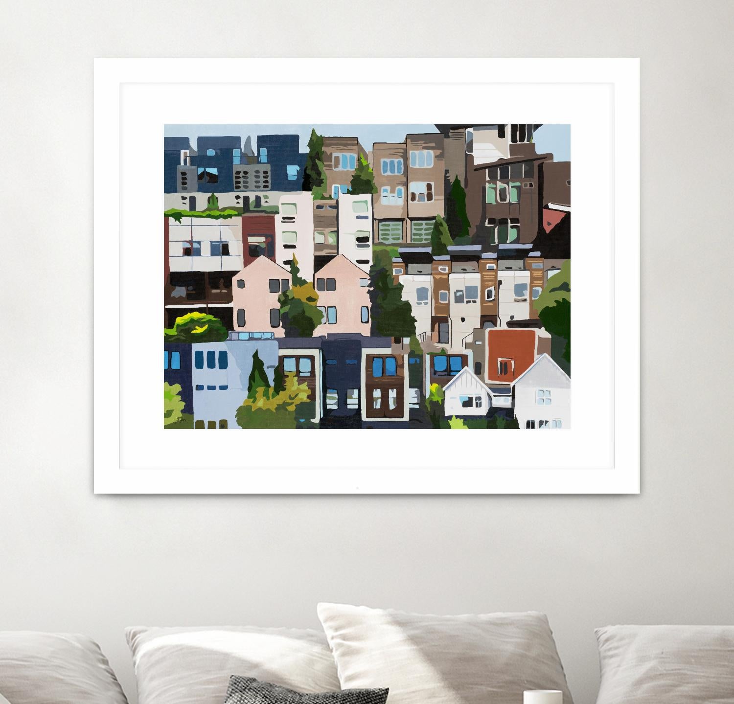 SoundHouse by Beth Ann Lawson on GIANT ART - grays cityscapes neighborhood