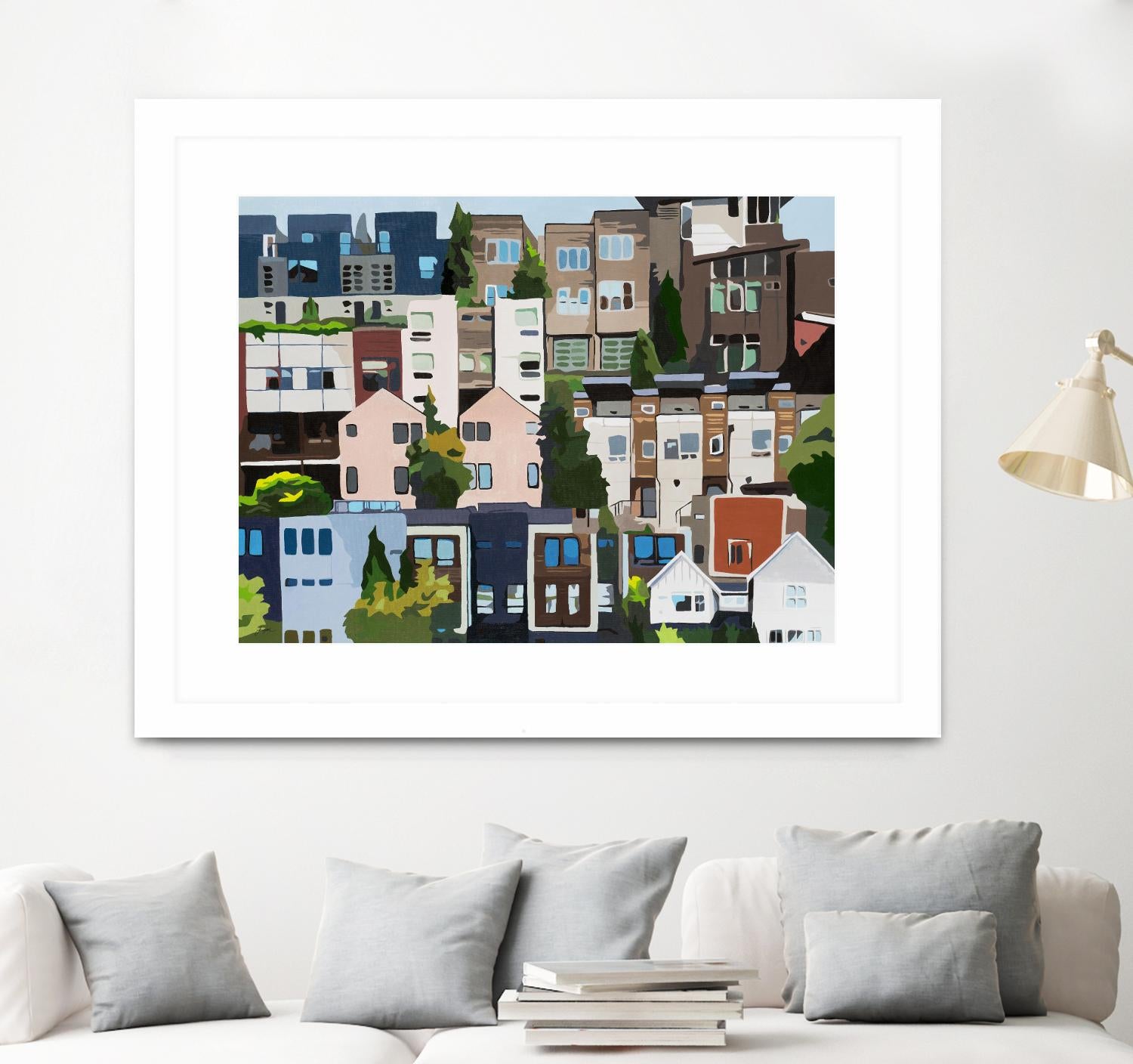 SoundHouse by Beth Ann Lawson on GIANT ART - grays cityscapes neighborhood