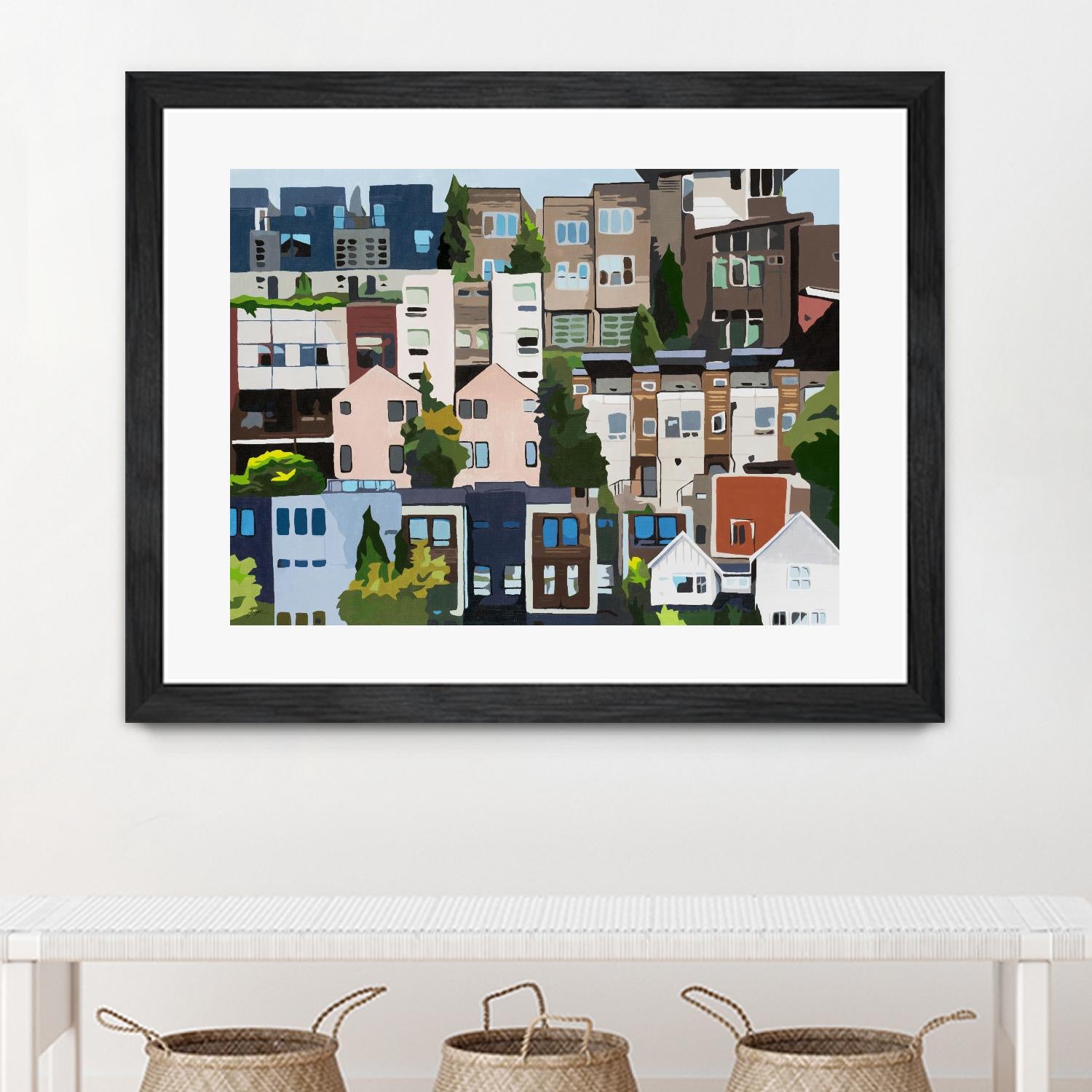 SoundHouse by Beth Ann Lawson on GIANT ART - grays cityscapes neighborhood