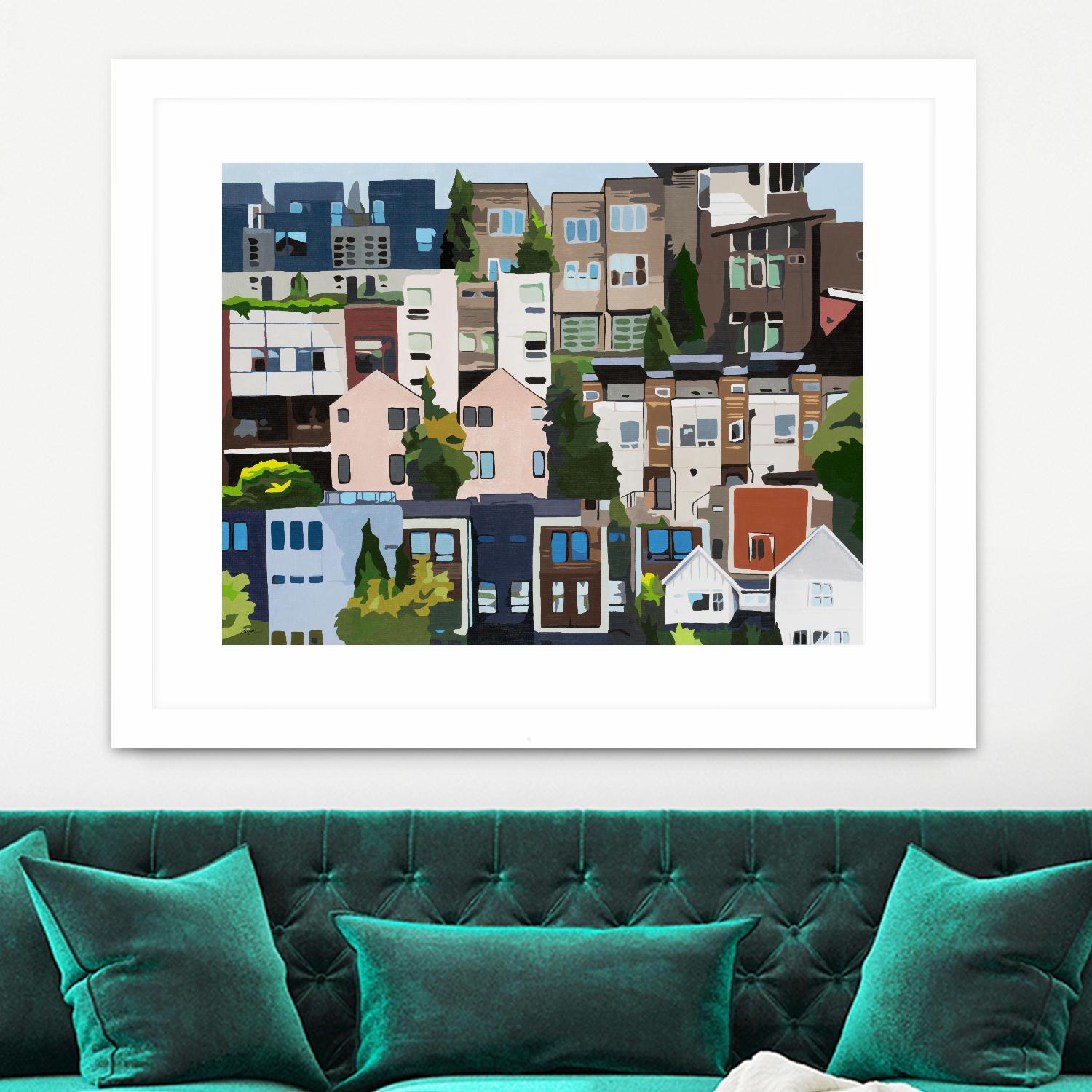 SoundHouse by Beth Ann Lawson on GIANT ART - grays cityscapes neighborhood