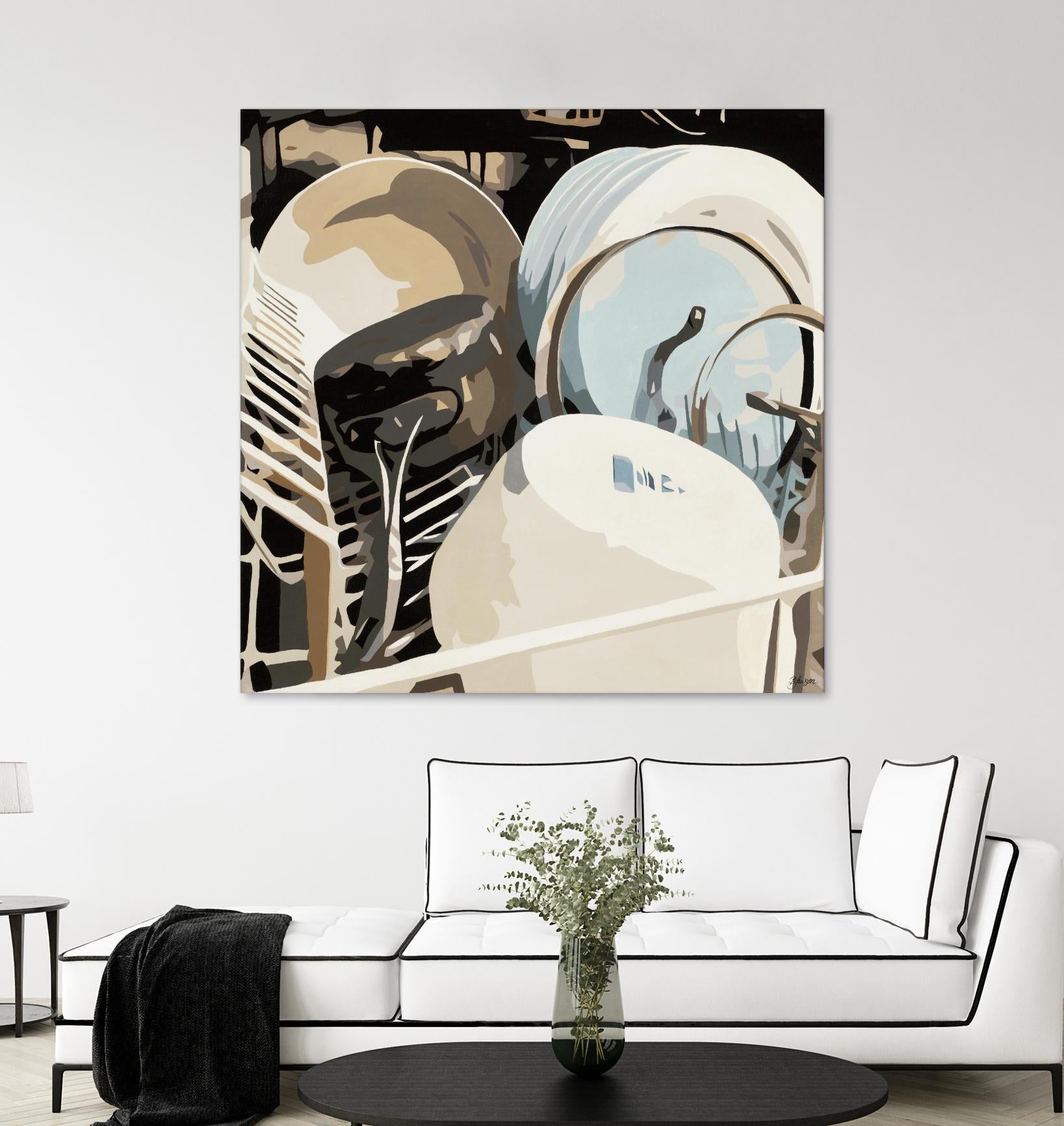 Kitchen BFF by Beth Ann Lawson on GIANT ART - whites & creams food & drink kitchen