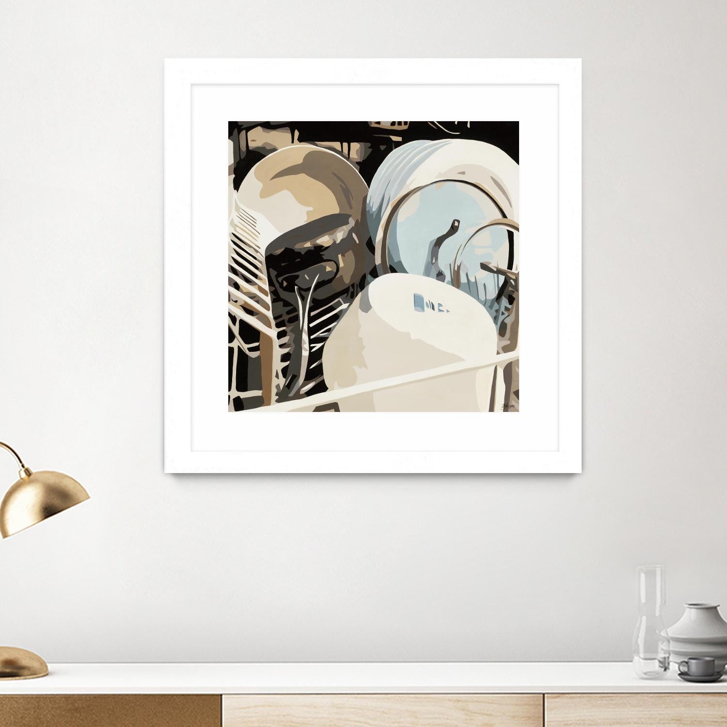 Kitchen BFF by Beth Ann Lawson on GIANT ART - whites & creams food & drink kitchen