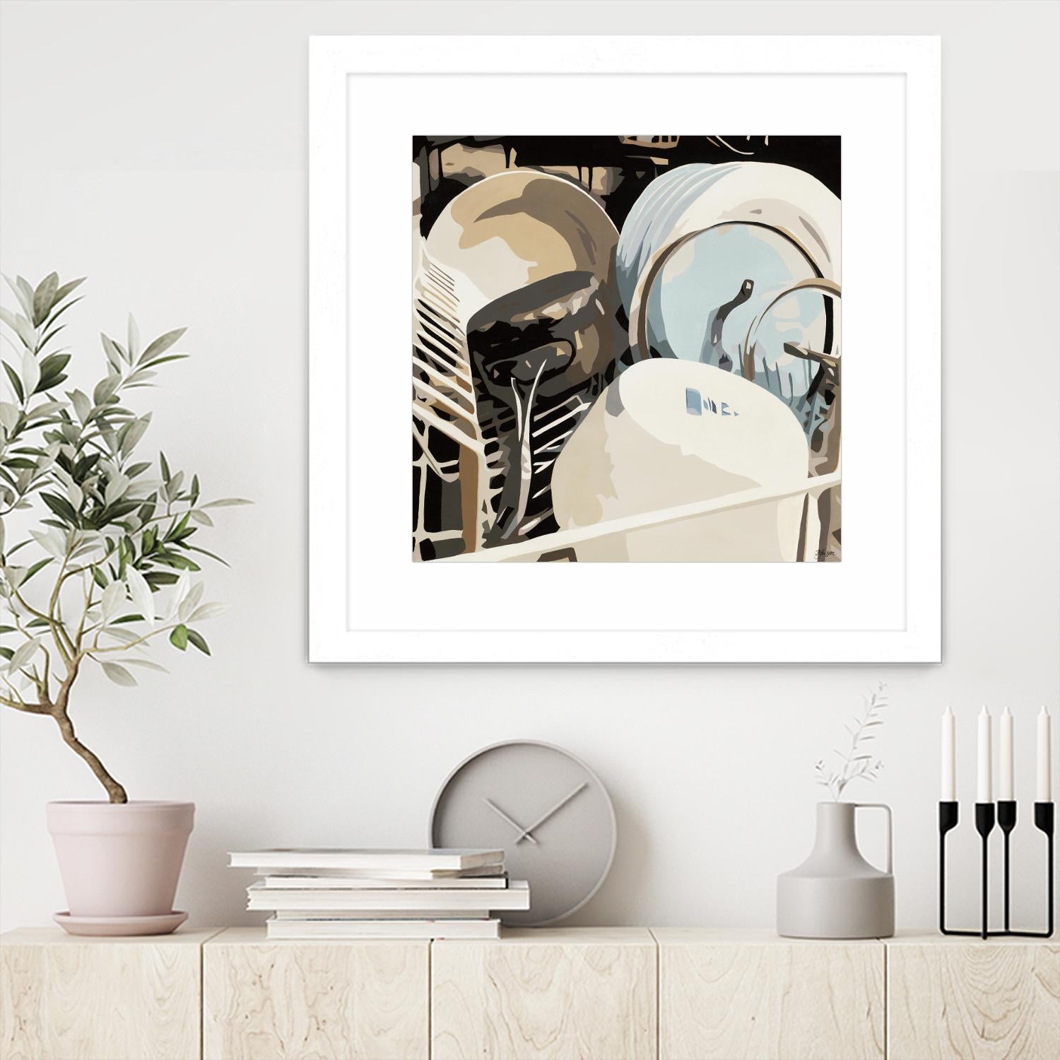 Kitchen BFF by Beth Ann Lawson on GIANT ART - whites & creams food & drink kitchen