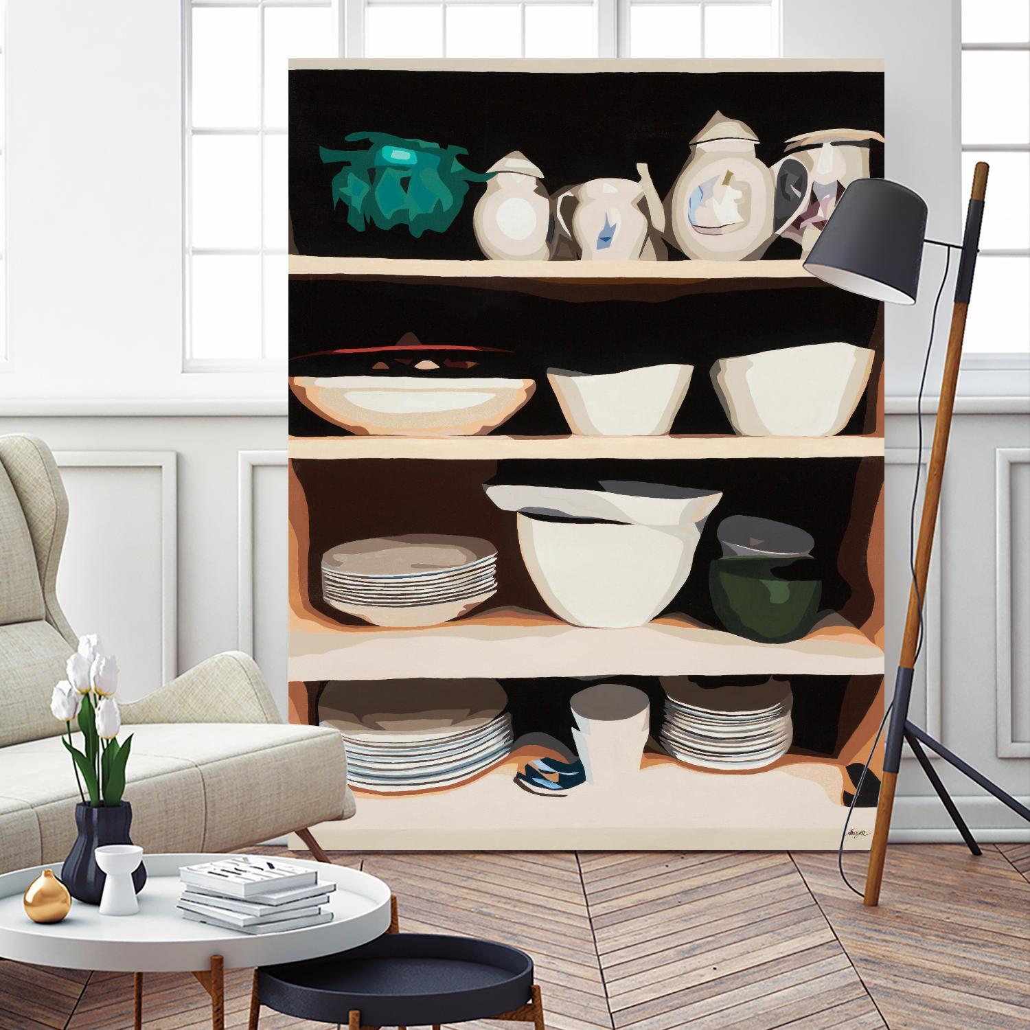 Shelf Isolation by Beth Ann Lawson on GIANT ART - whites & creams food & drink dishes