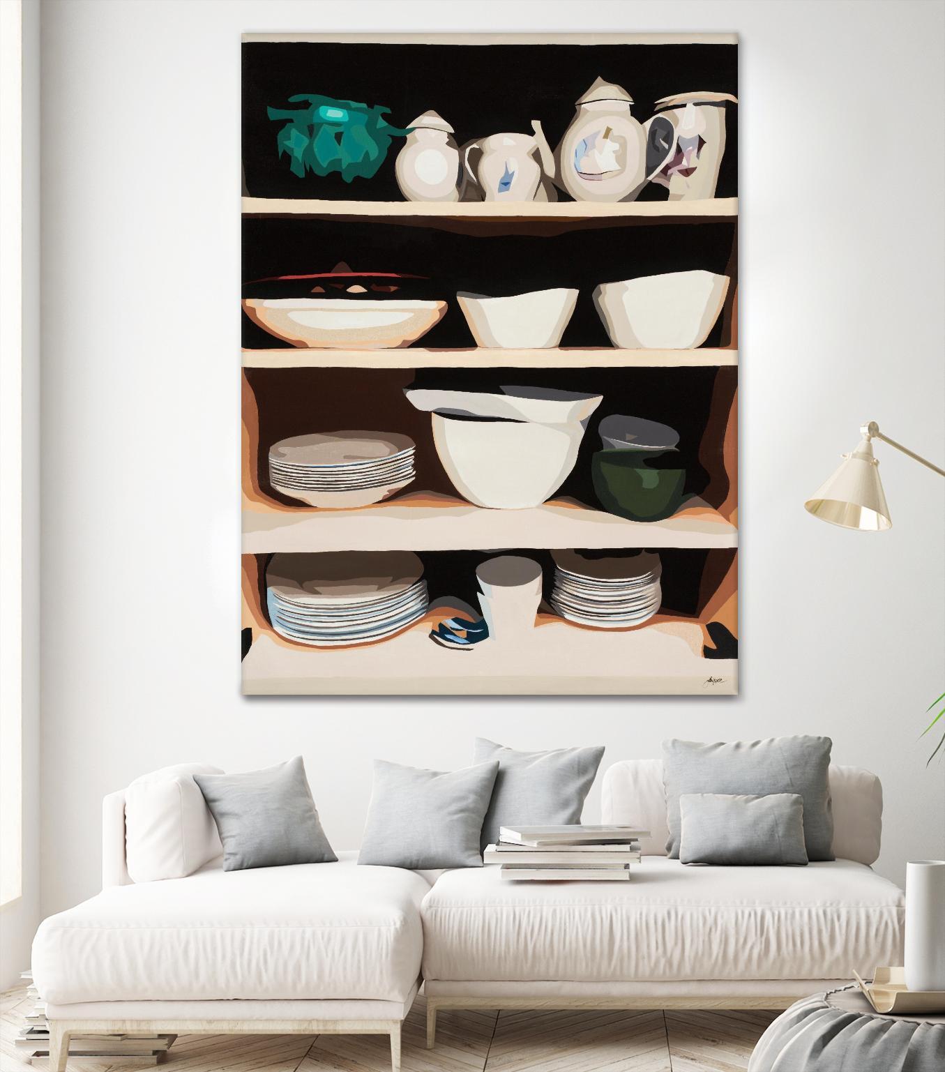Shelf Isolation by Beth Ann Lawson on GIANT ART - whites & creams food & drink dishes