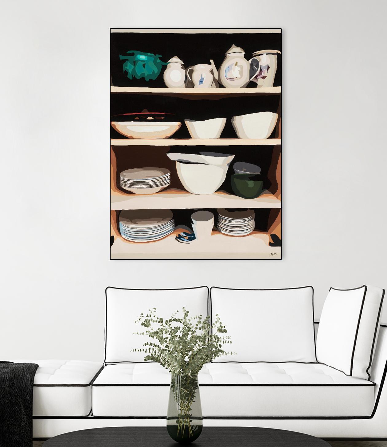 Shelf Isolation by Beth Ann Lawson on GIANT ART - whites & creams food & drink dishes